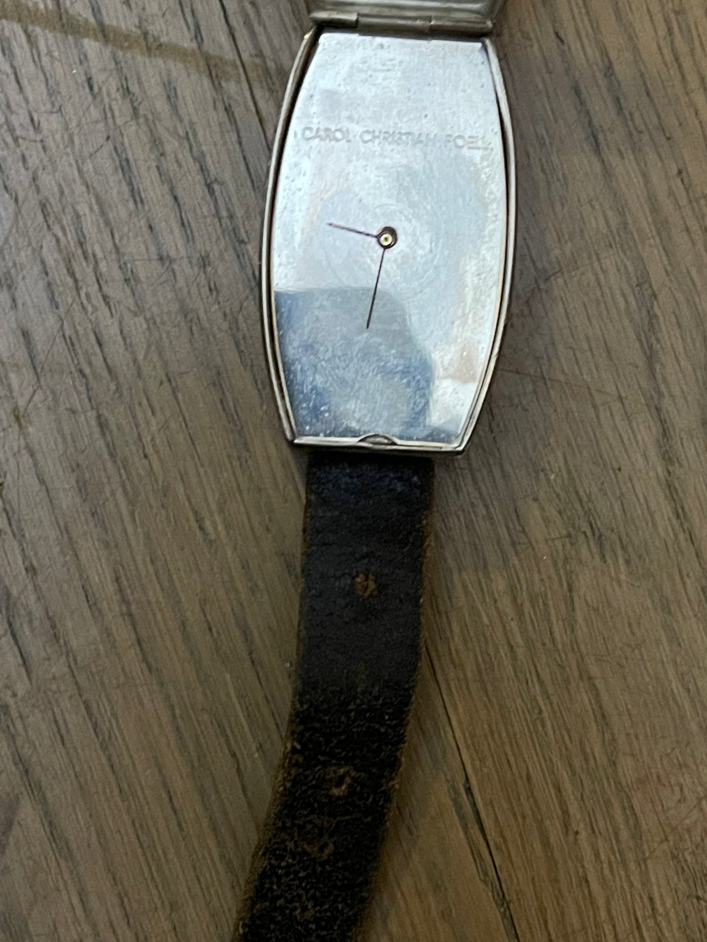Carol Christian Poell Minimalist silver watch