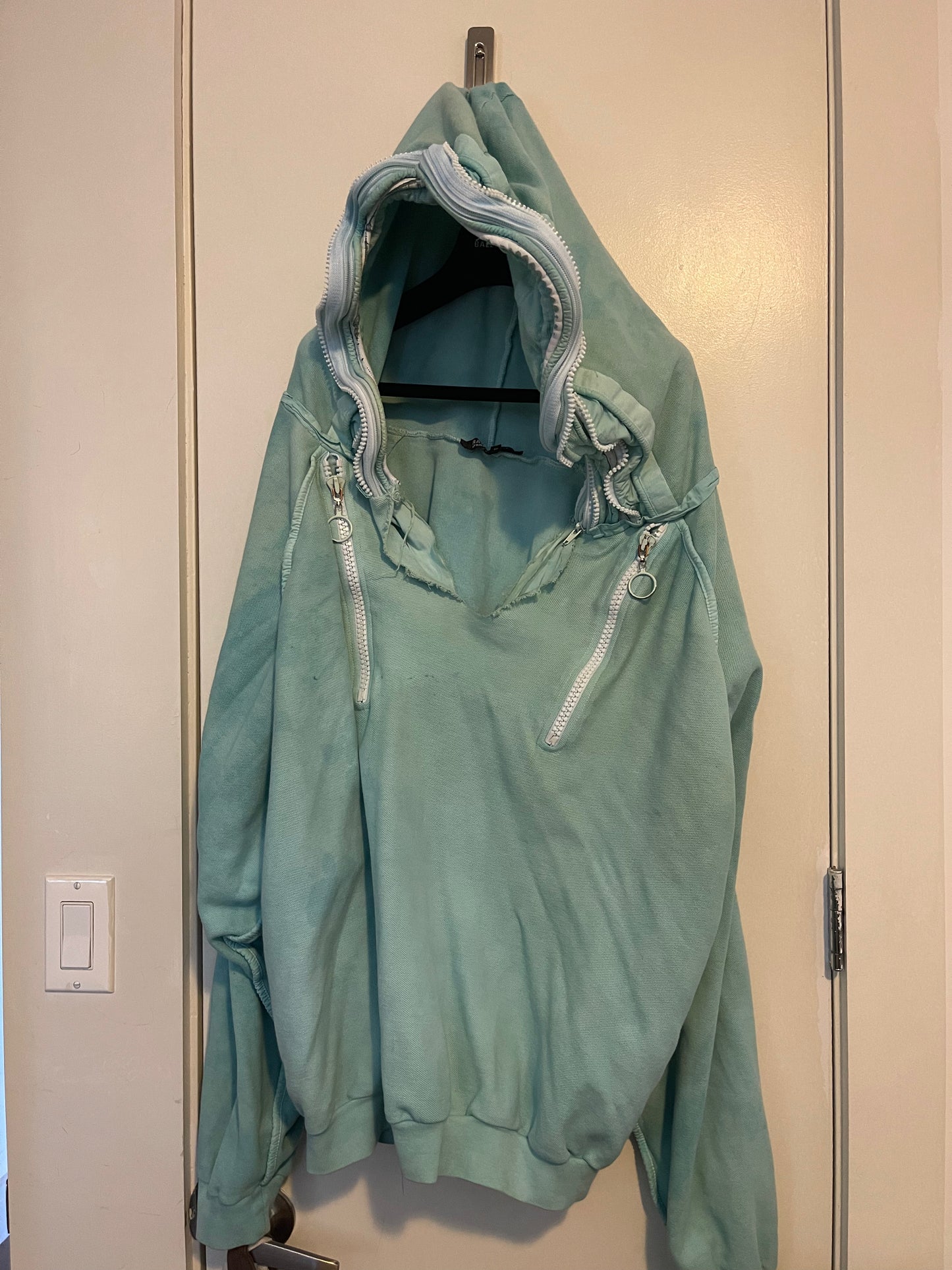 Raf Simons SS05 tactical multi zip hoodie