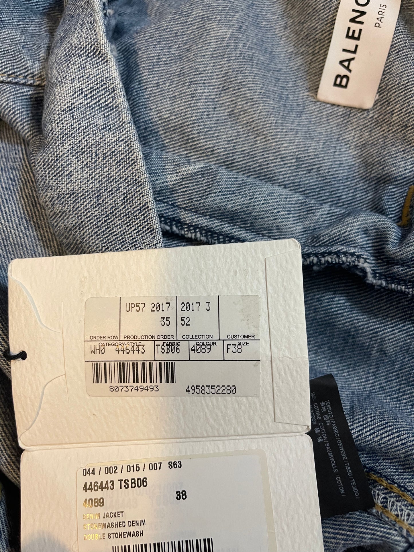 Balenciaga SS16 swing denim shirt