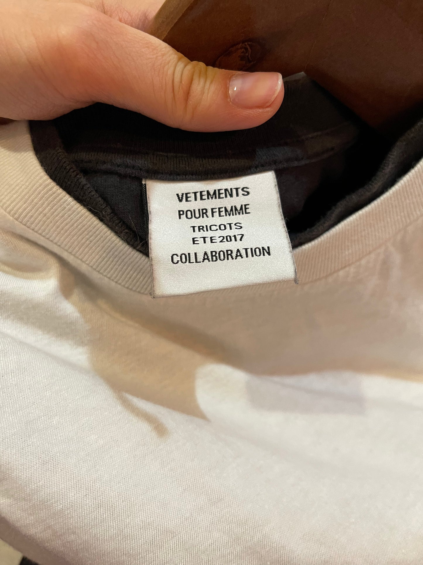 Vetements securite glued double layer shirt AW17
