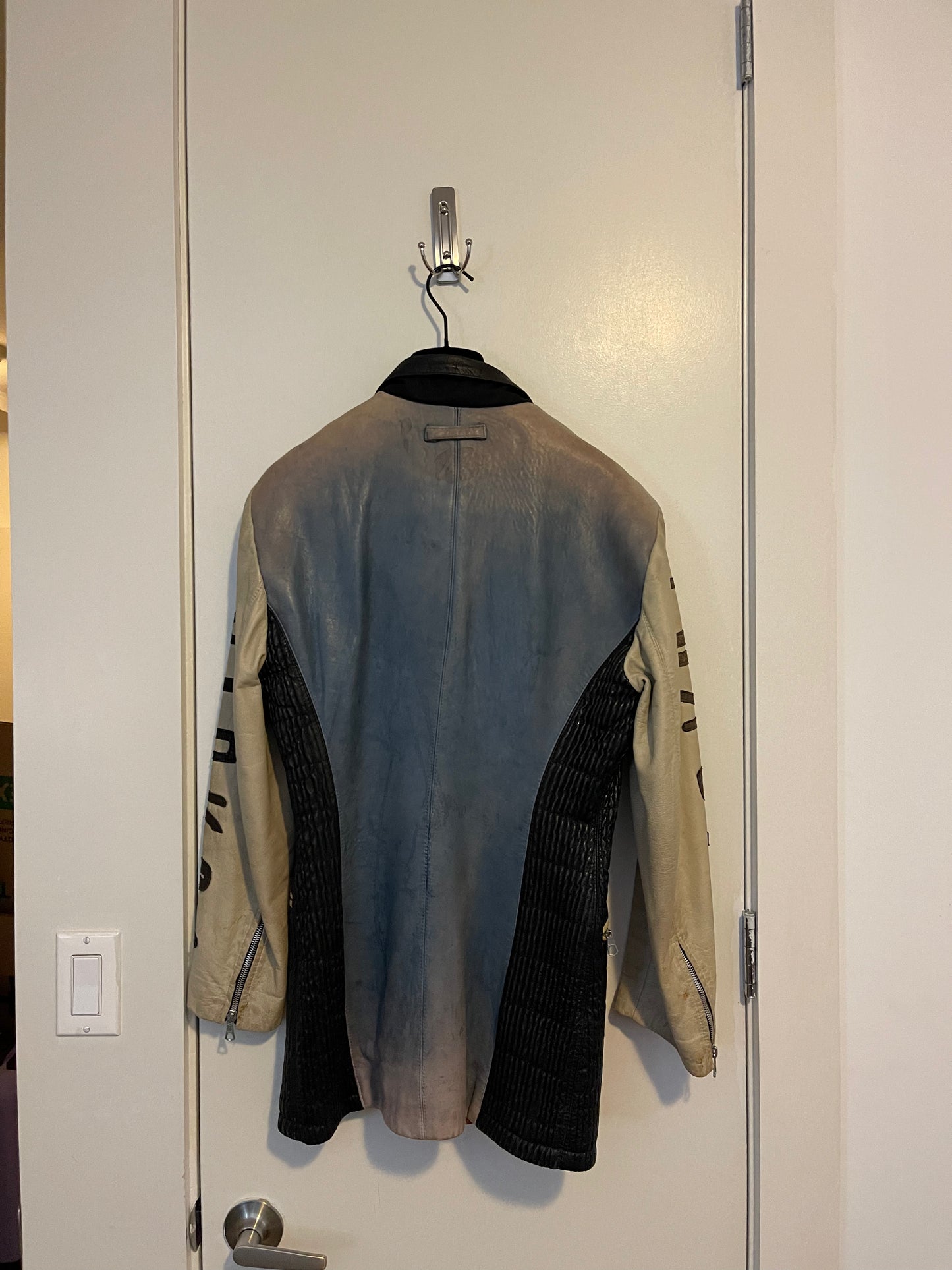 Jean Paul gaultier 85AW Russian constructivist leather coat