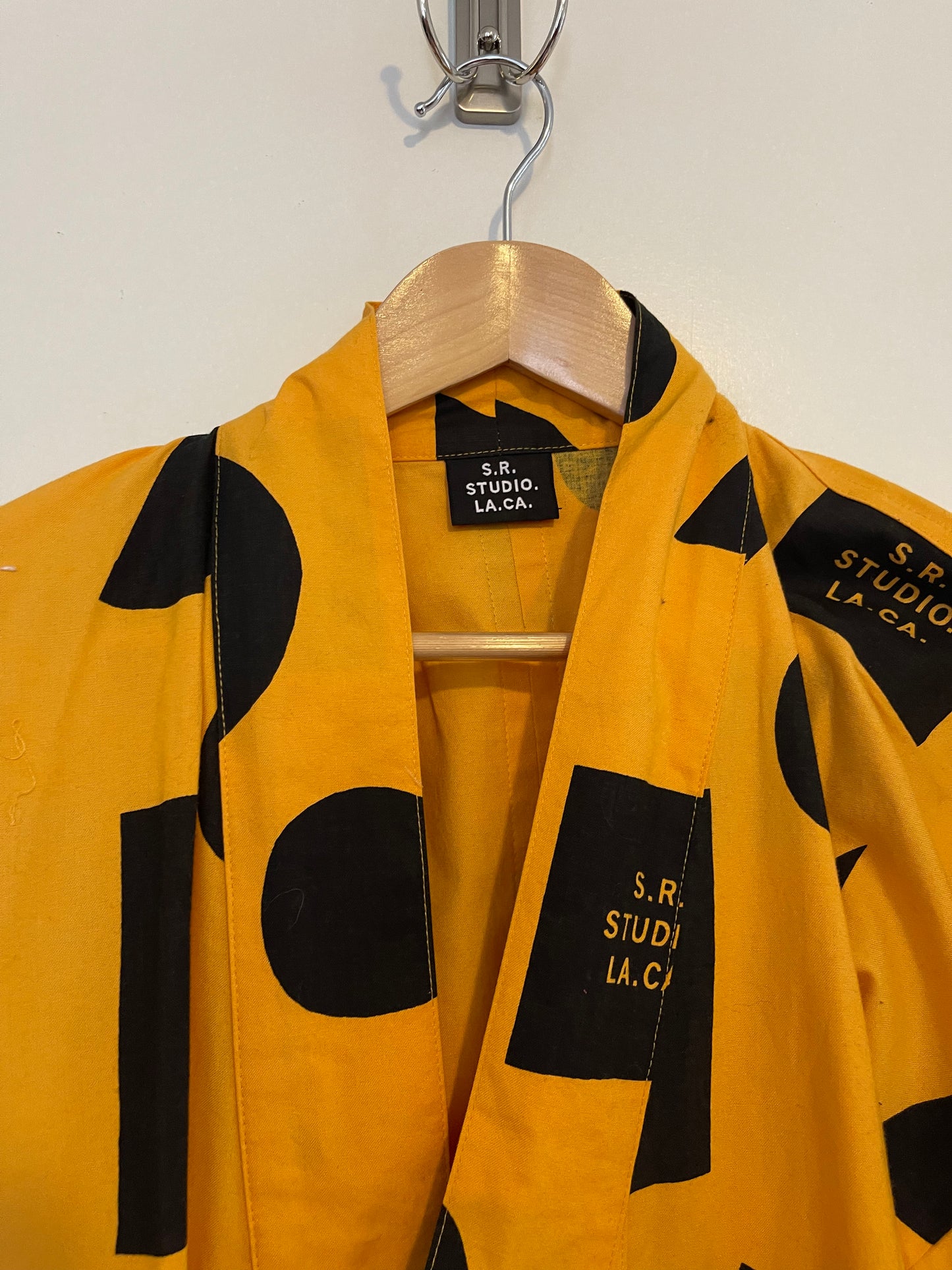 Sterling Ruby Sample Logo kimono coat