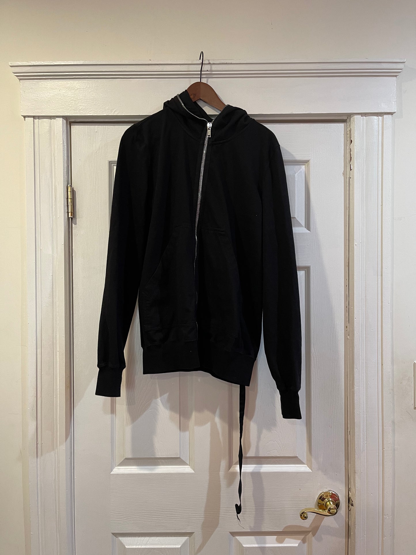 Rick Owens black gimp hoodie
