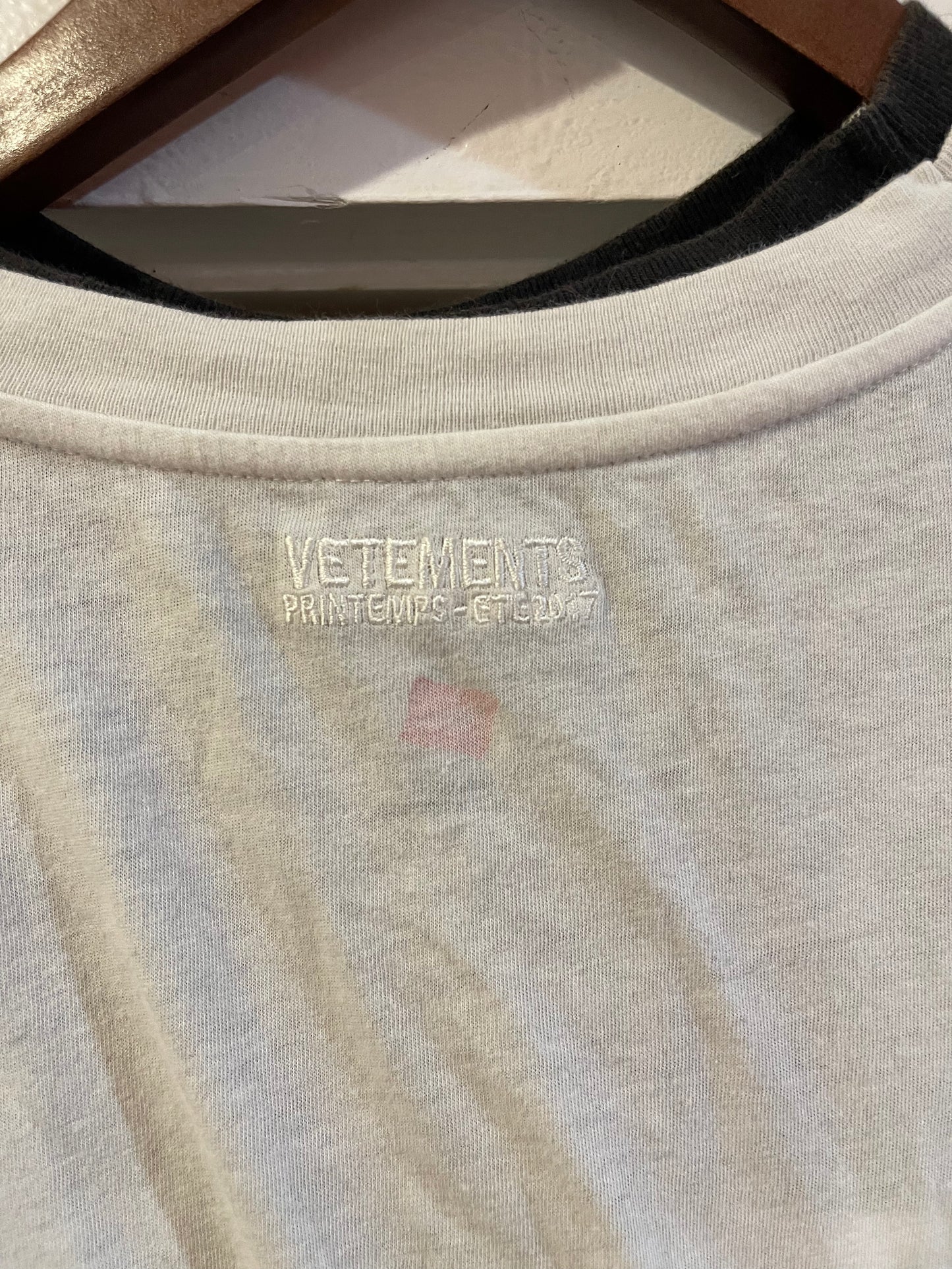 Vetements securite glued double layer shirt AW17