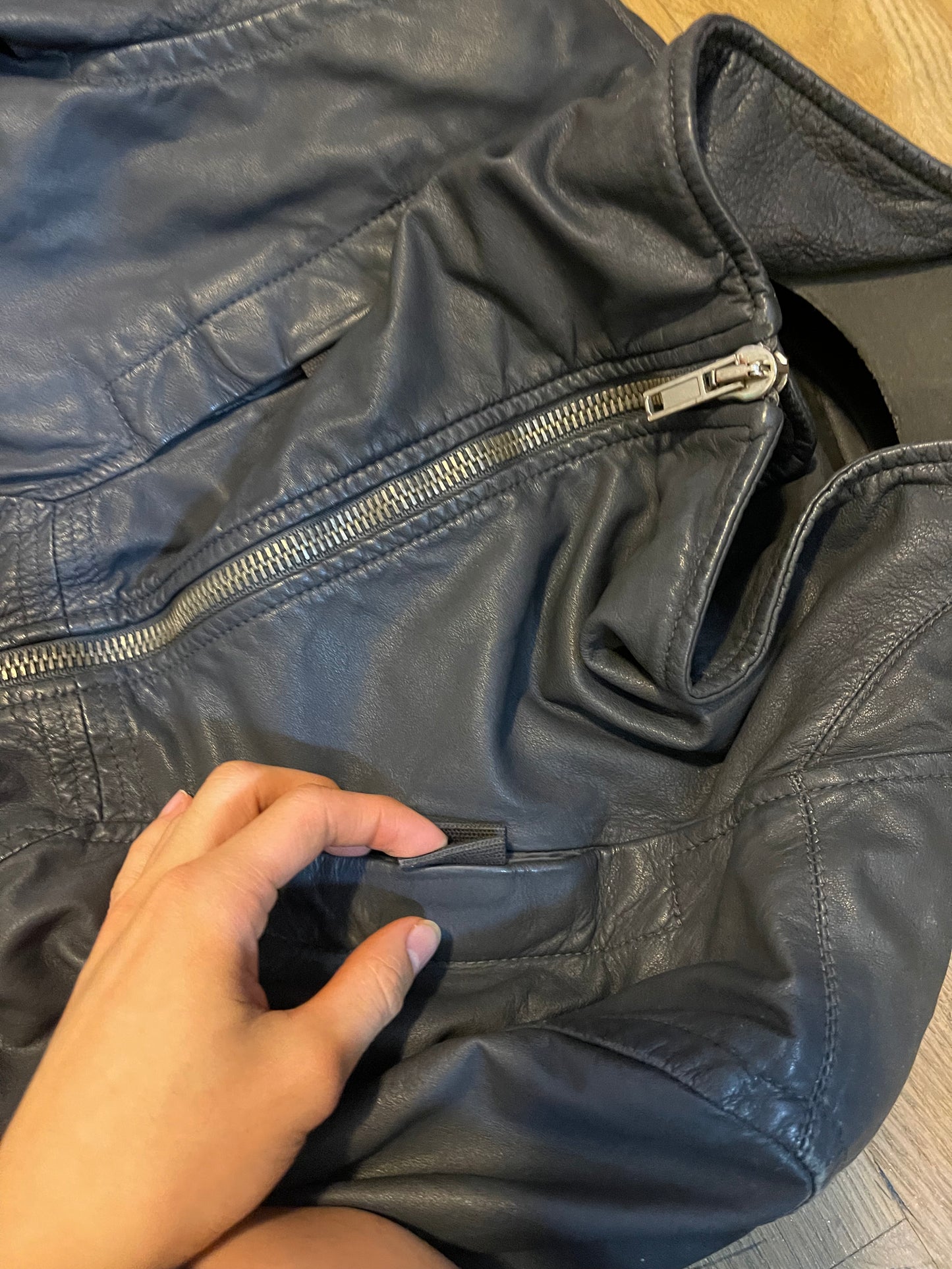 Rick Owens Geo leather jacket