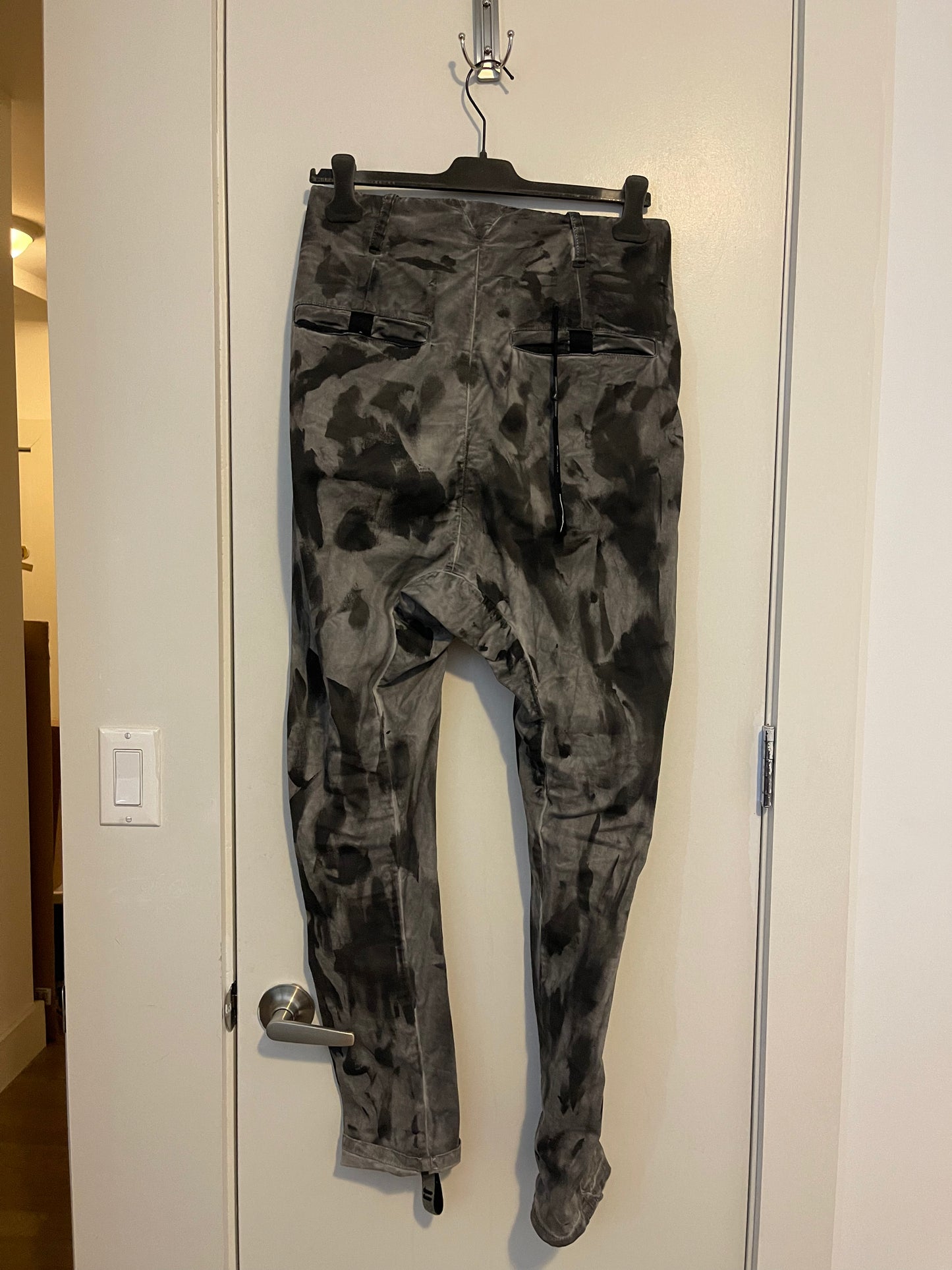 Boris bidjan Saberi painted effect pannts