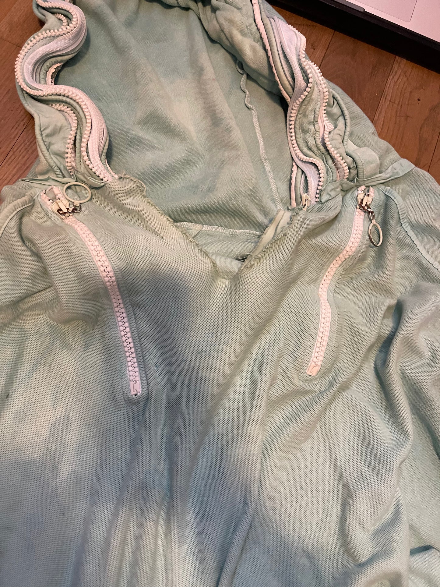 Raf Simons SS05 tactical multi zip hoodie