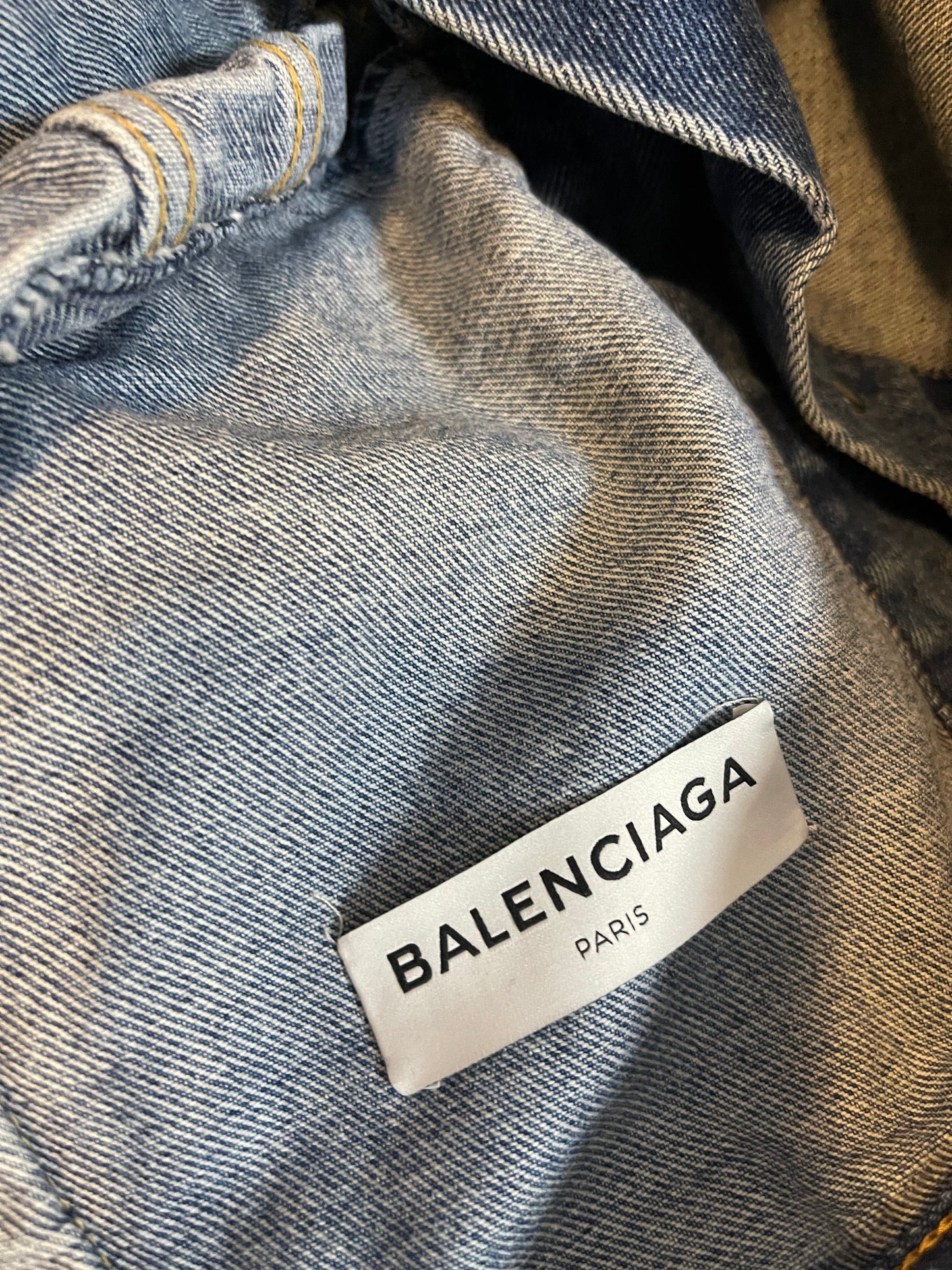 Balenciaga SS16 swing denim shirt