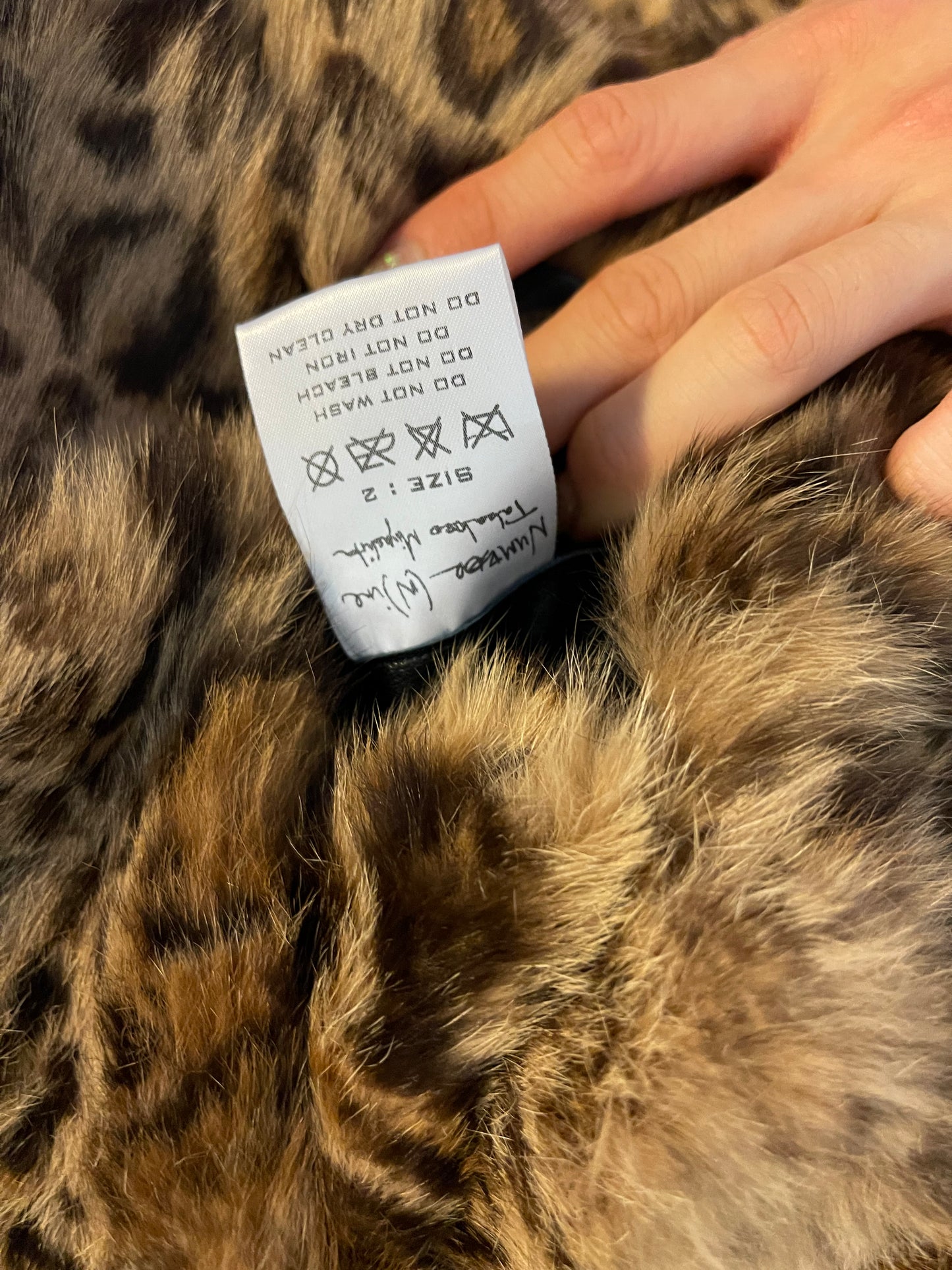 Number (n)ine FW05 leopard vest