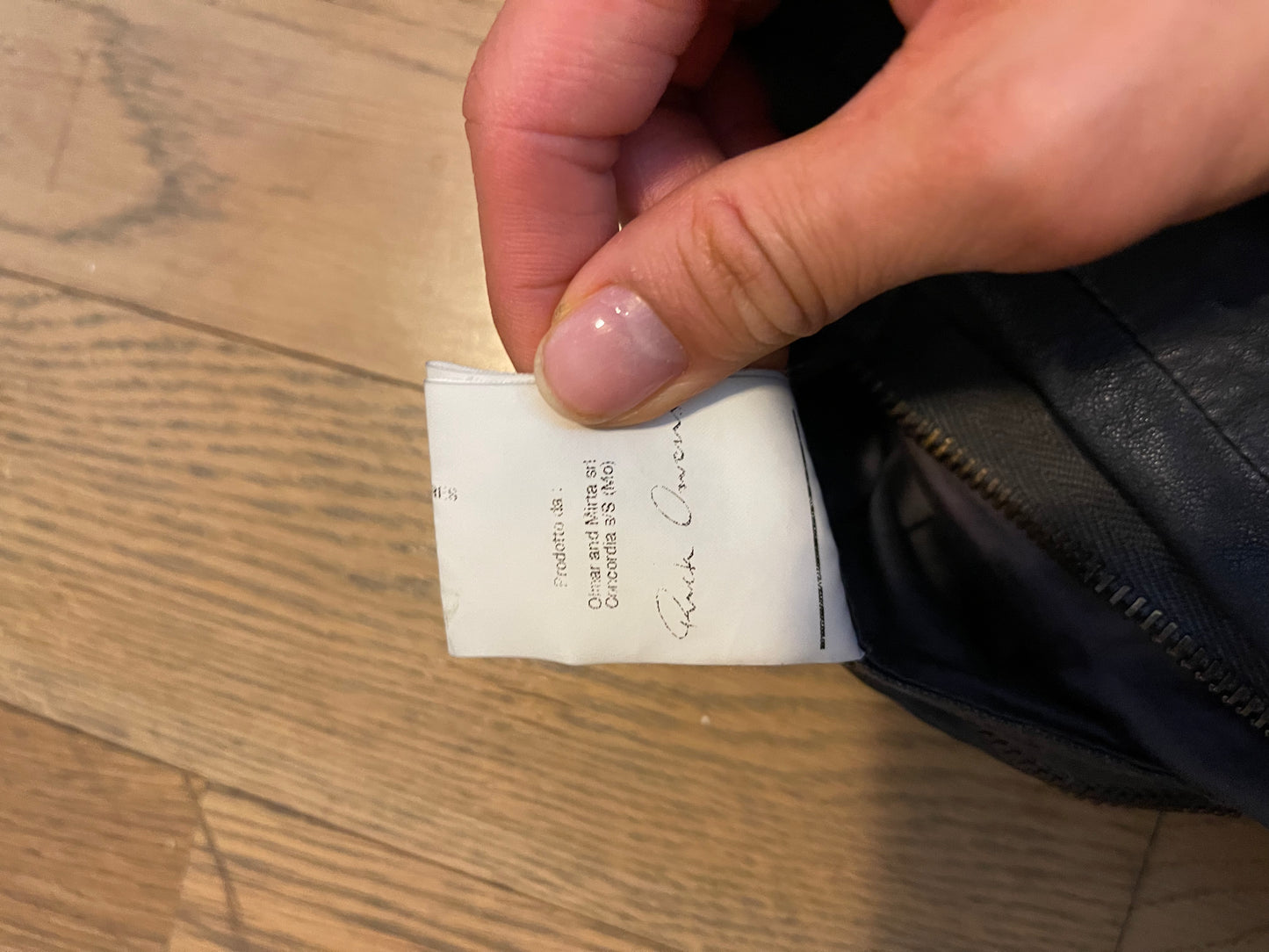 Rick Owens Geo leather jacket
