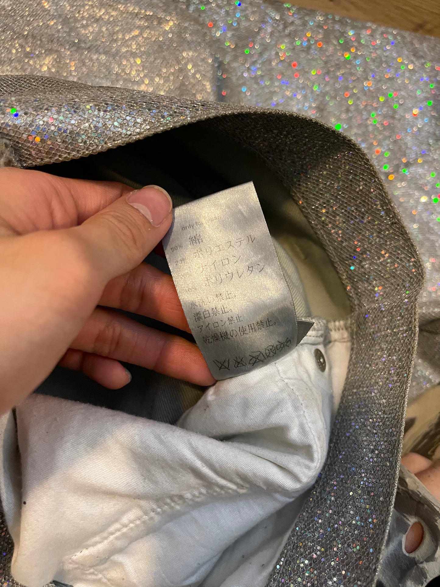 Dior SS06 glitter jeans