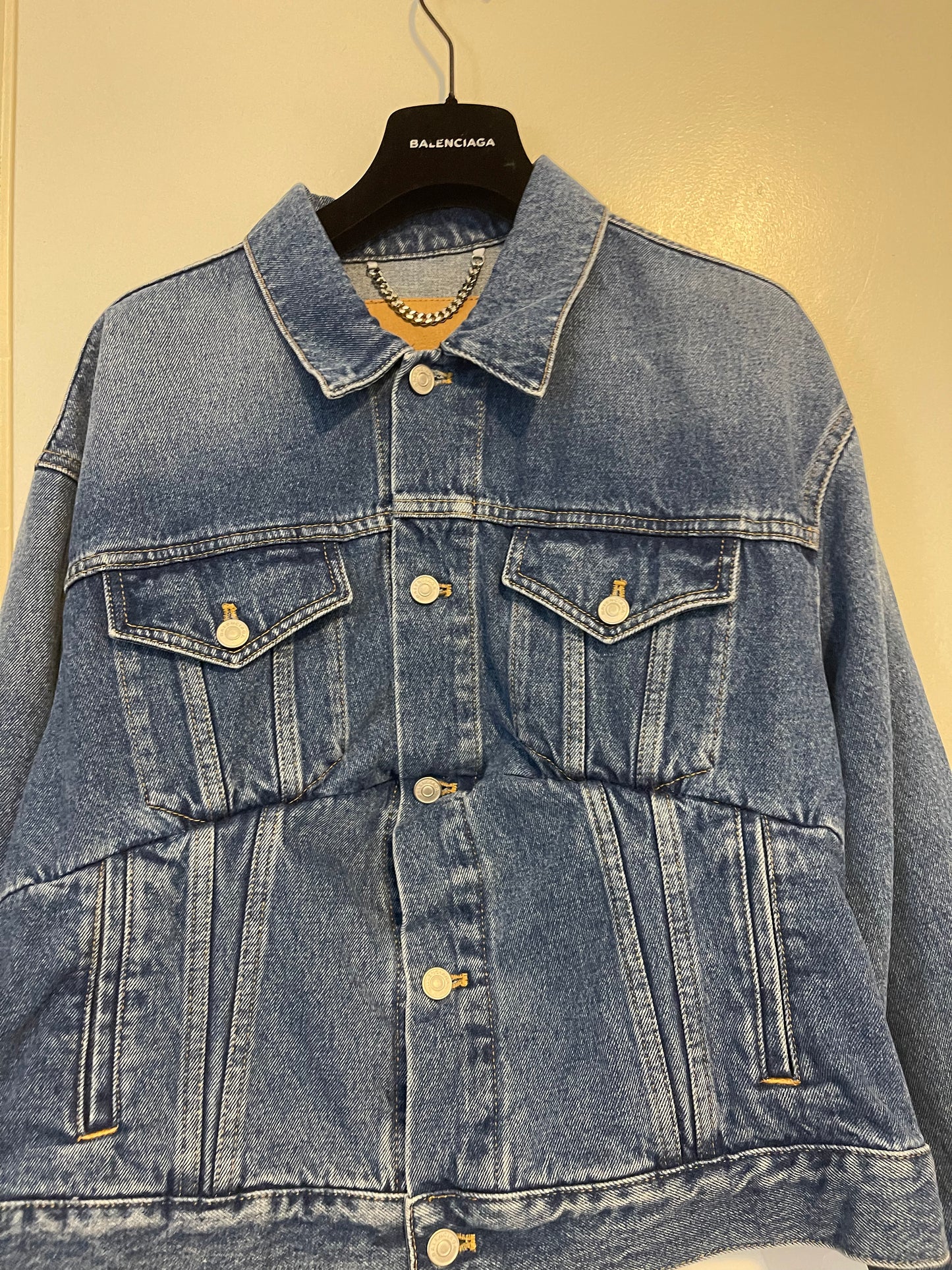 Balenciaga SS16 swing denim shirt