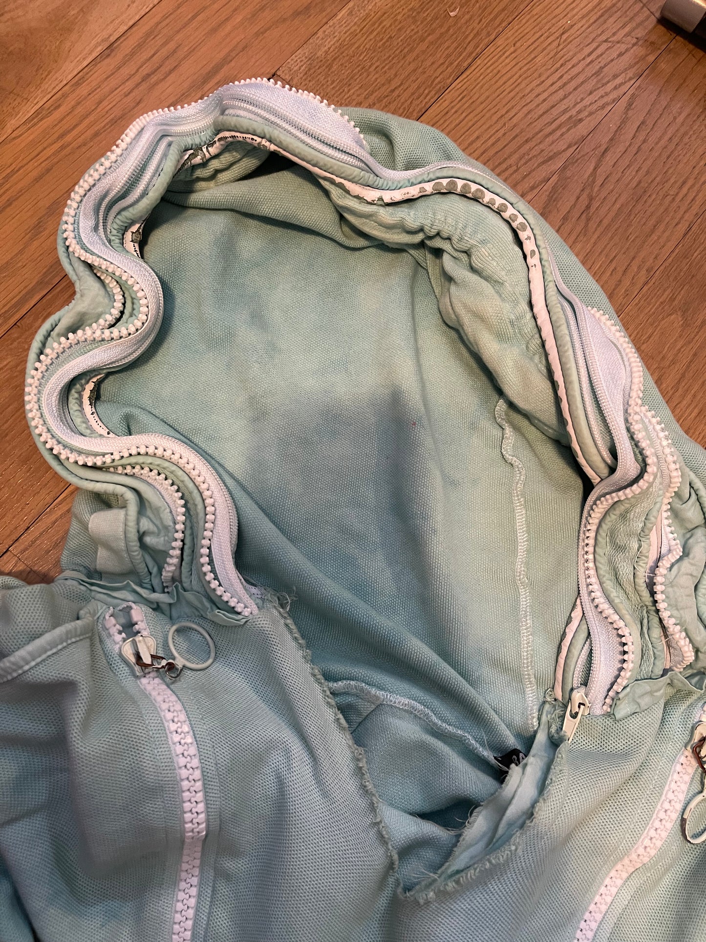 Raf Simons SS05 tactical multi zip hoodie