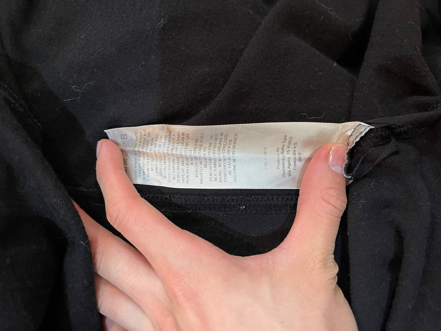 Rick Owens black gimp hoodie
