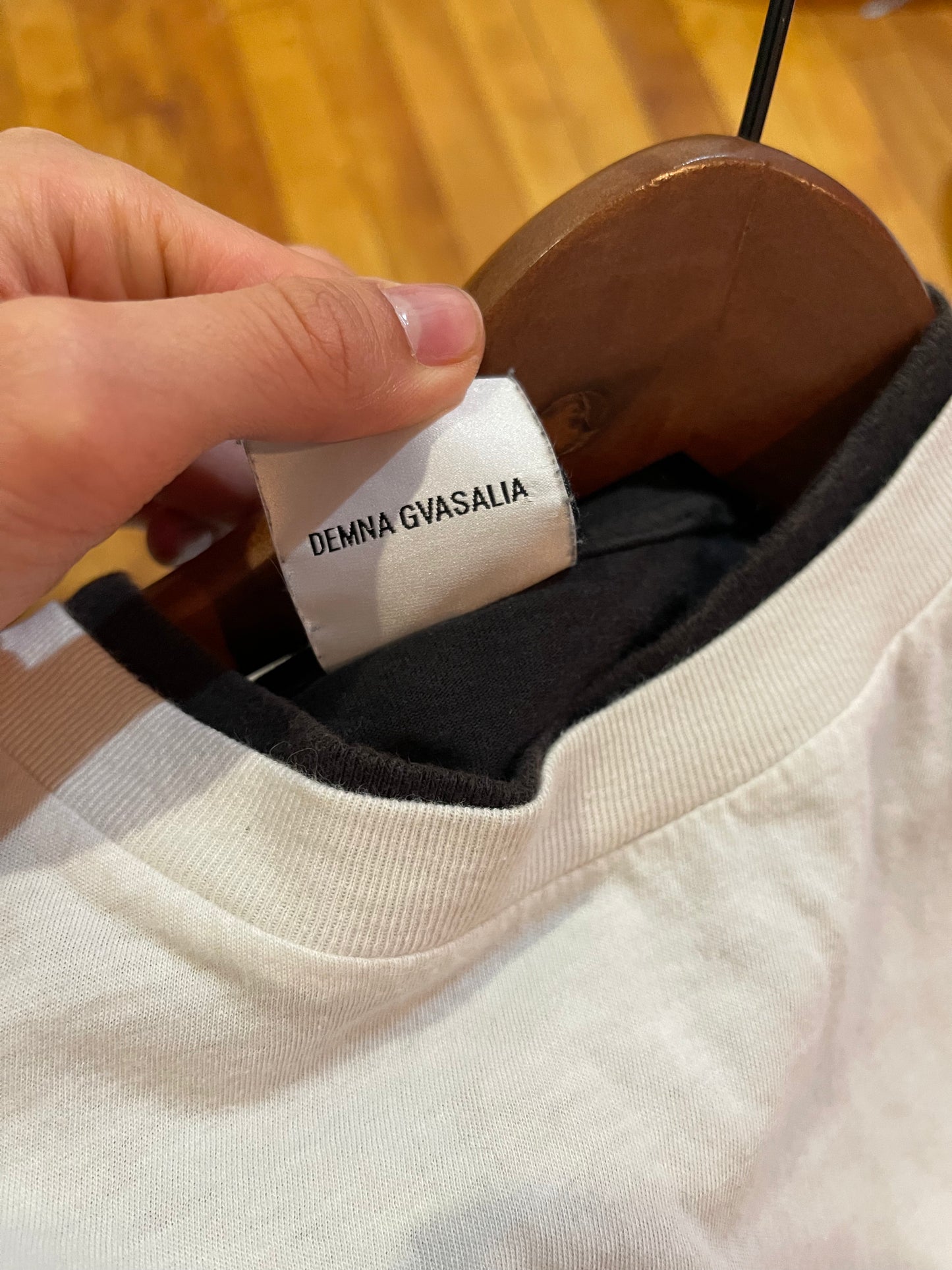 Vetements securite glued double layer shirt AW17