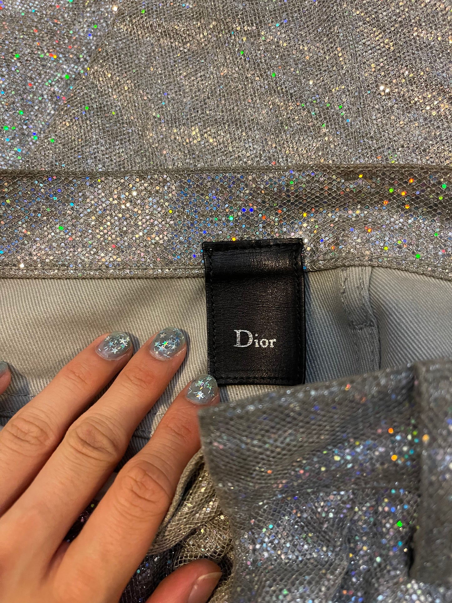 Dior SS06 glitter jeans