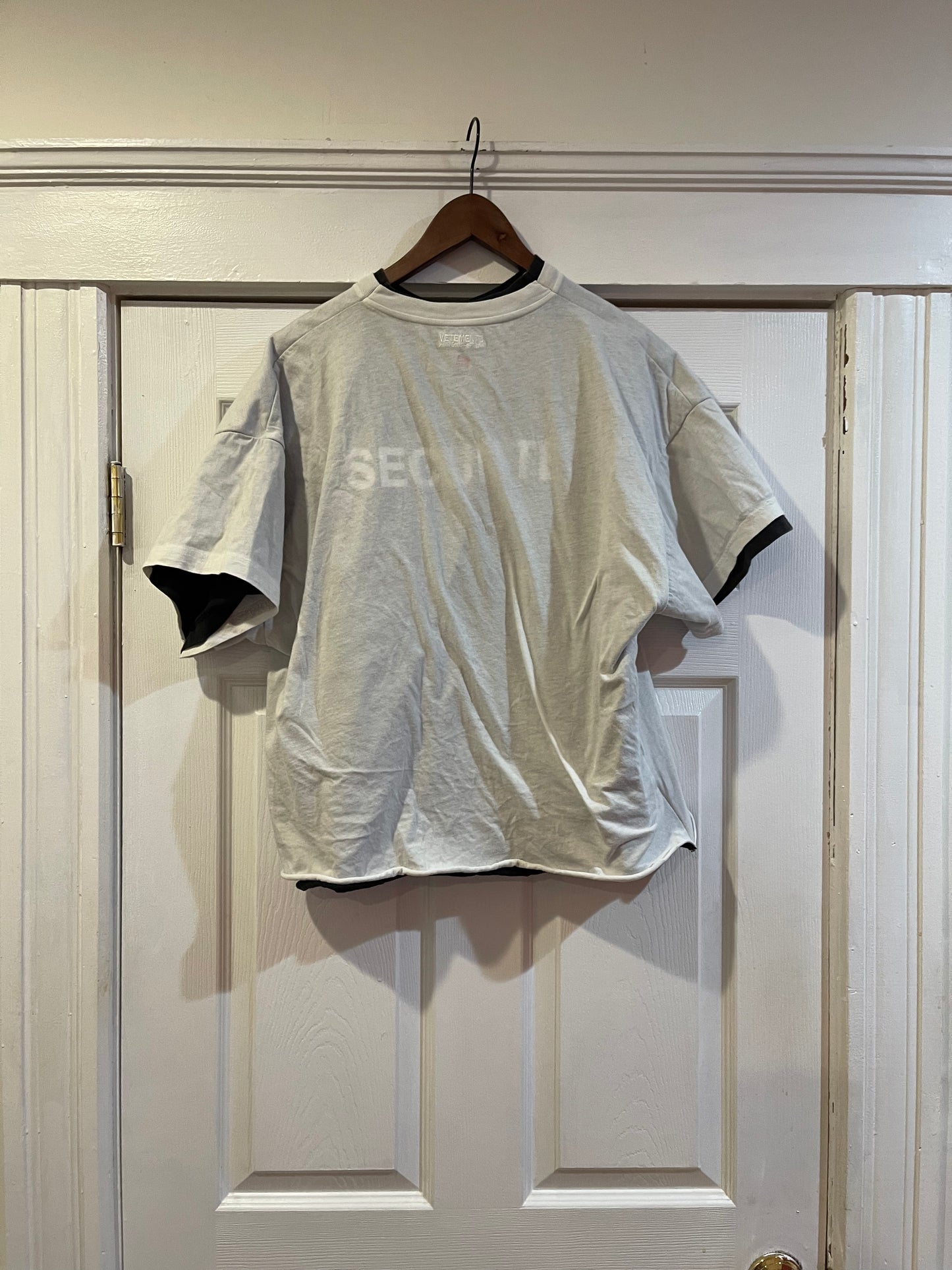 Vetements securite glued double layer shirt AW17
