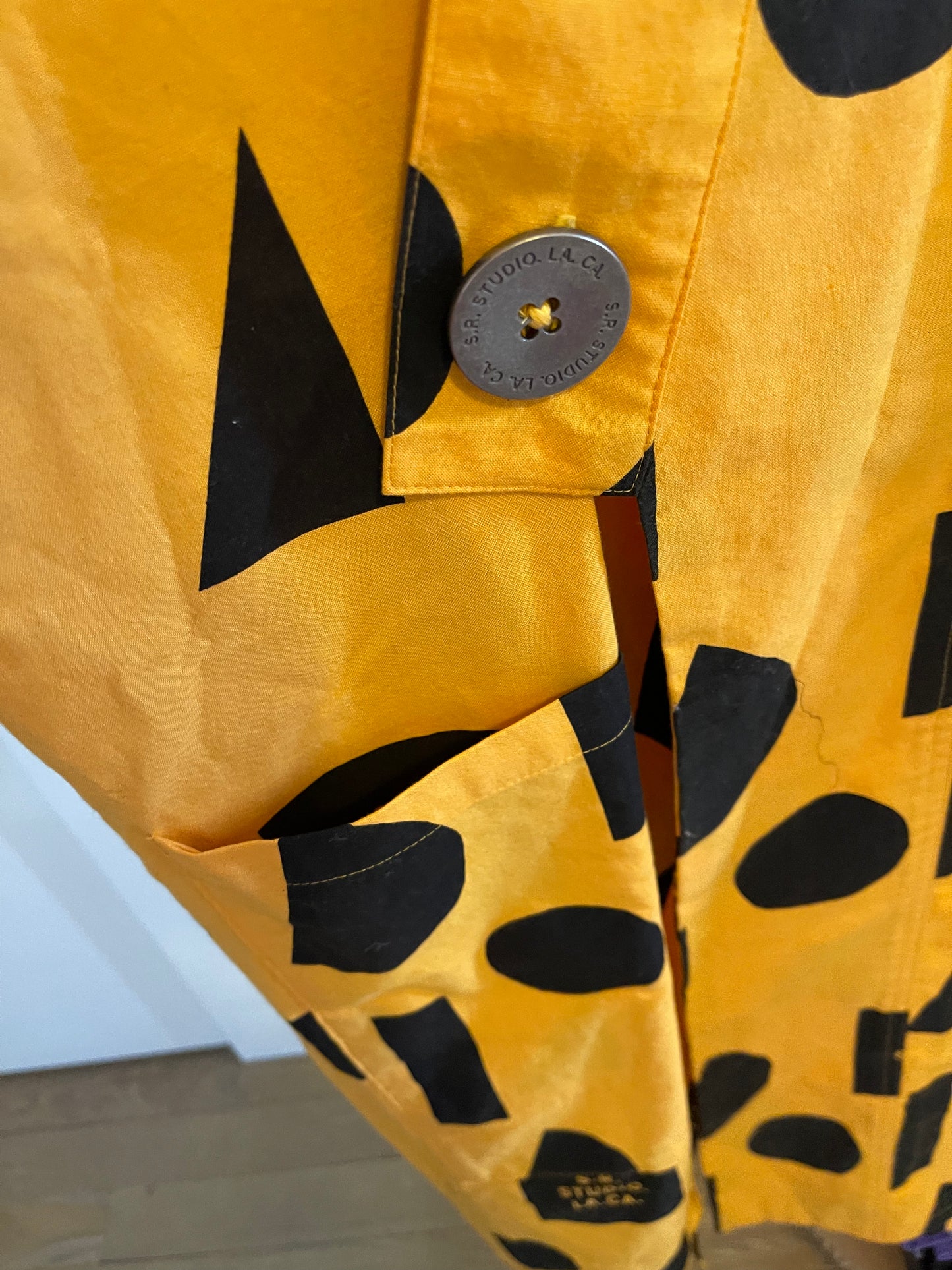 Sterling Ruby Sample Logo kimono coat