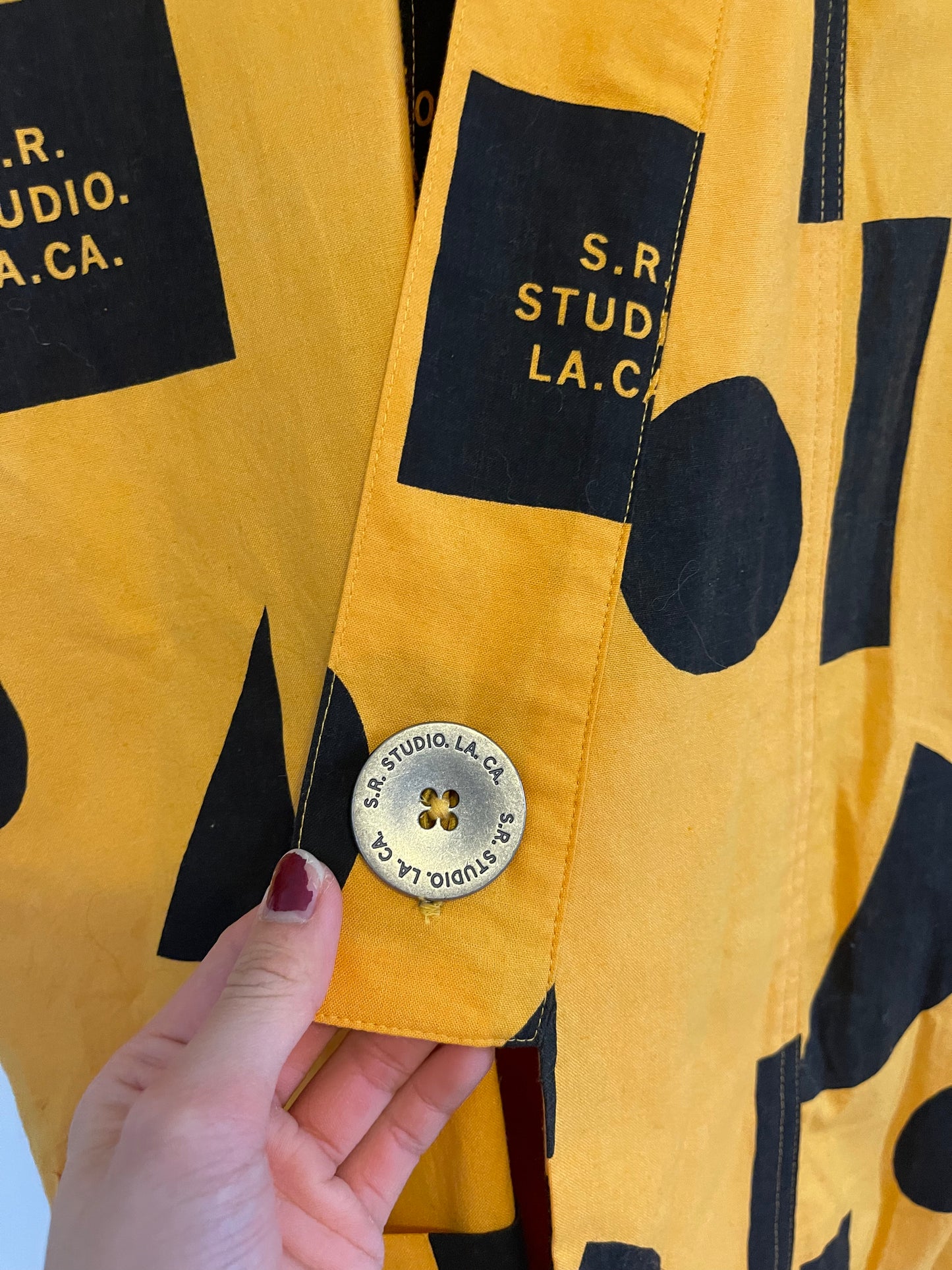 Sterling Ruby Sample Logo kimono coat