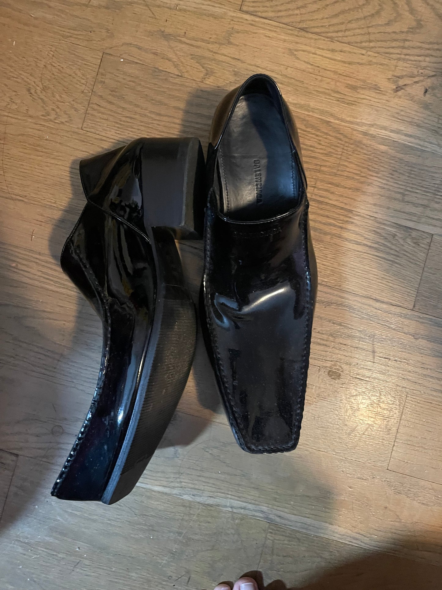 Balenciaga romeos patent leather shoes