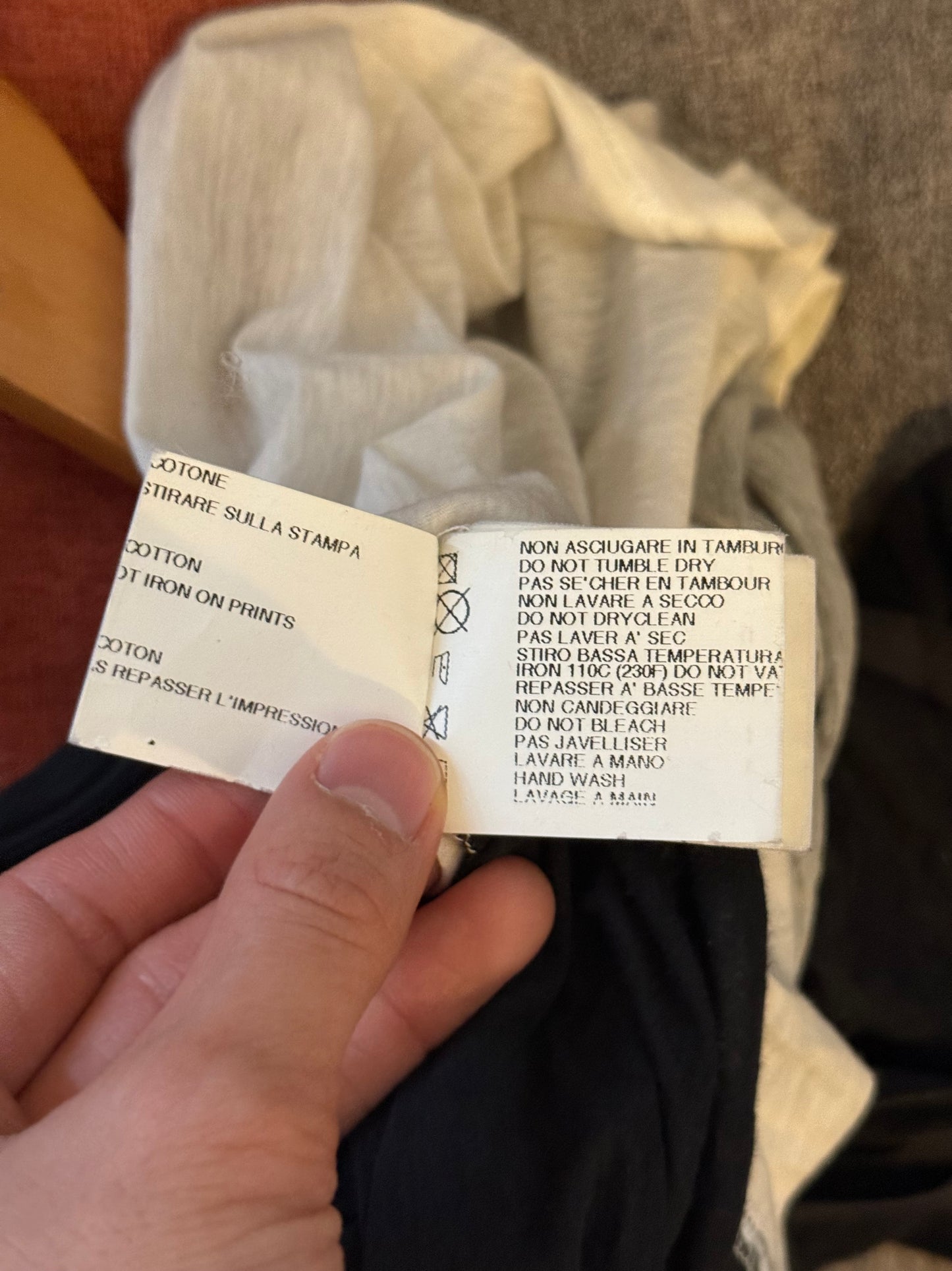 Rick Owens hot dog graphic long sleeve