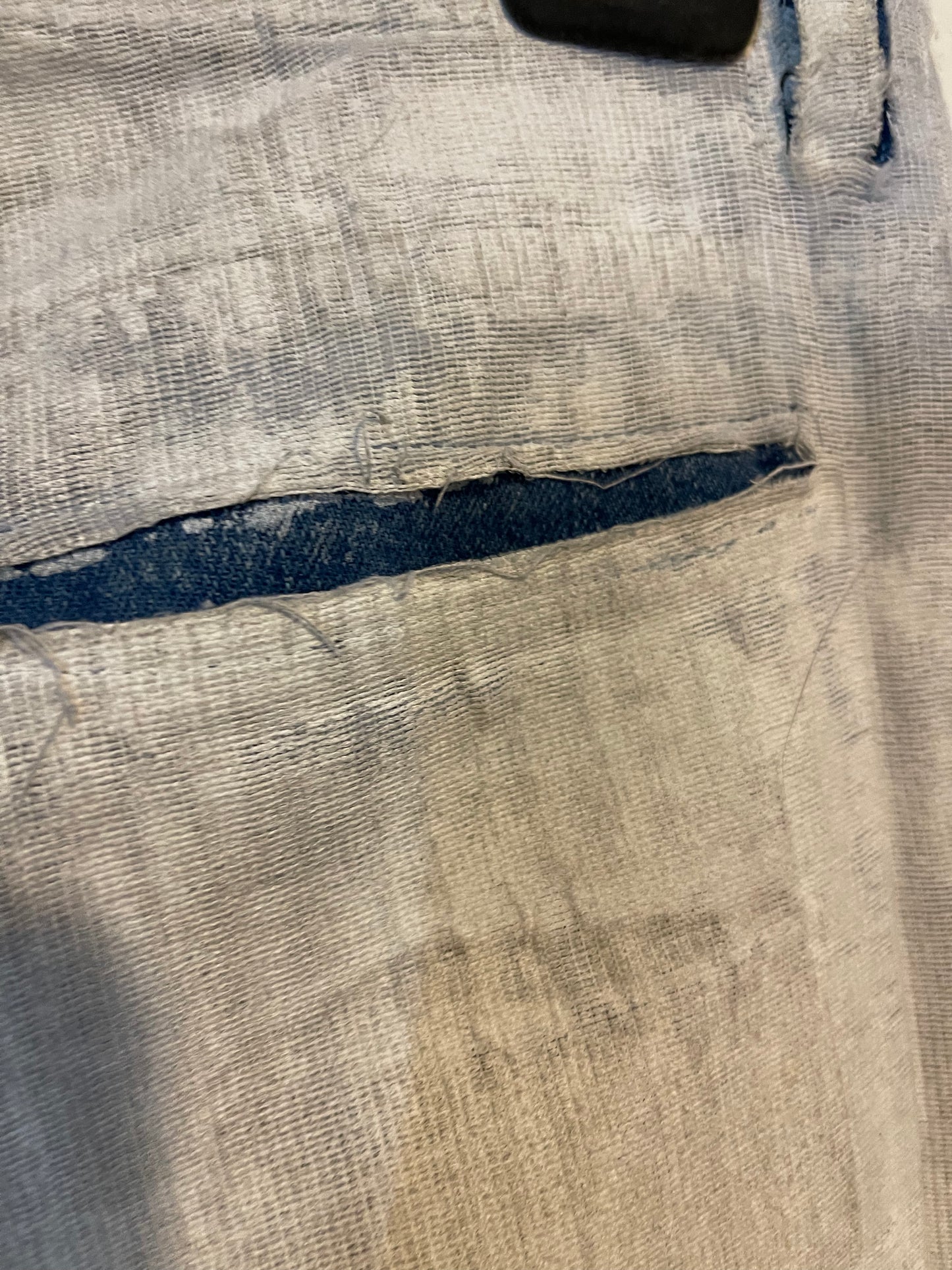 Maison Margiela two layered 2016 painted denim