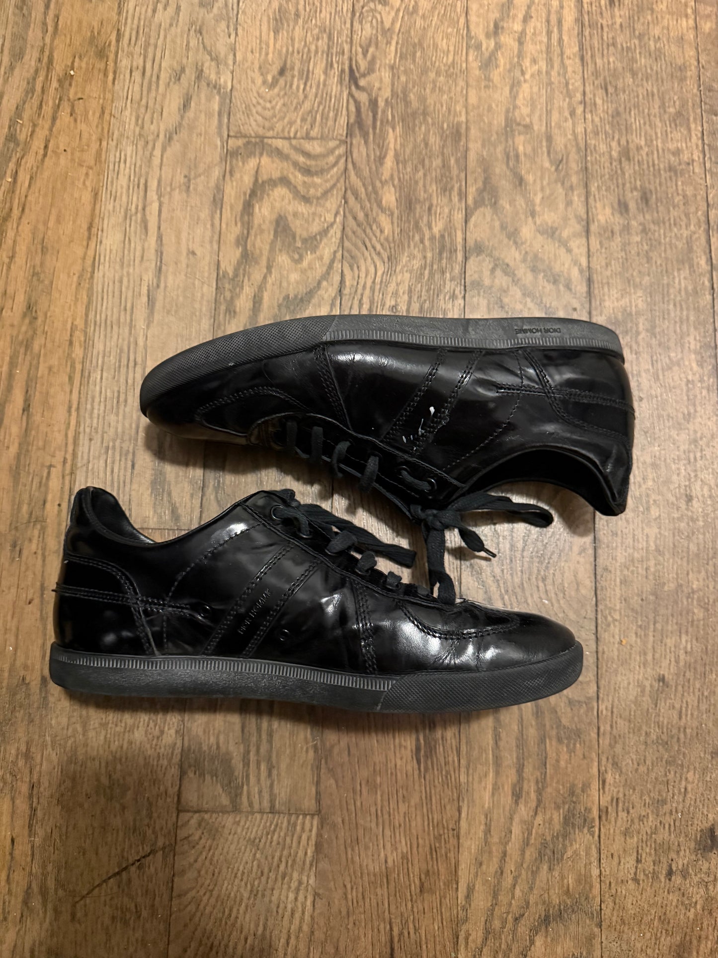 Dior Homme Kris Van Assche era patent leather sneakers size 40.5