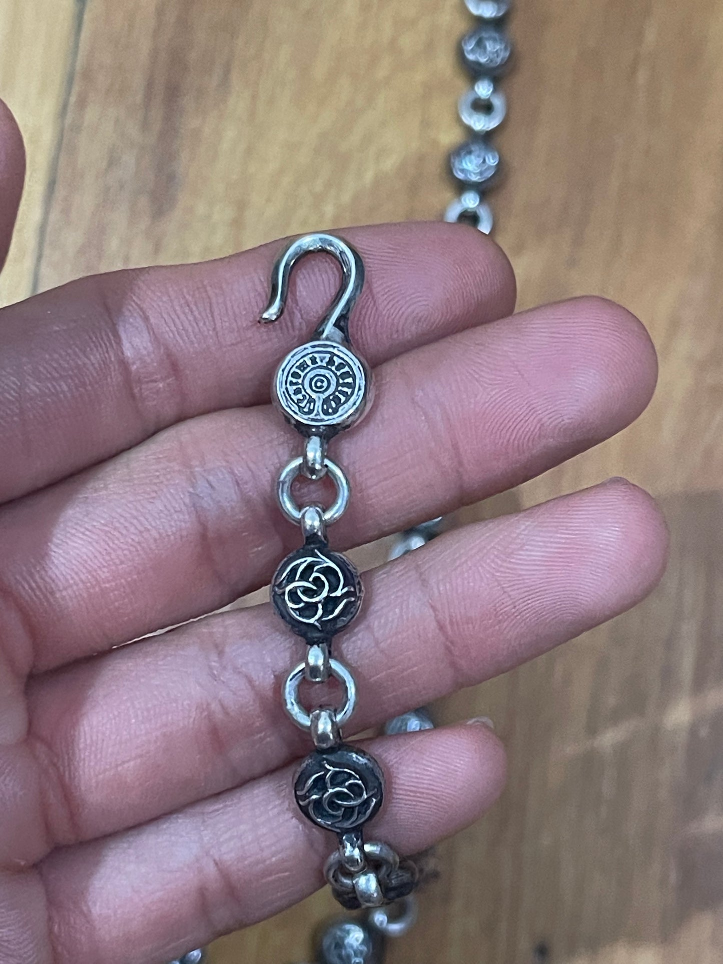 Chrome hearts Celtic ball heart pendant necklace