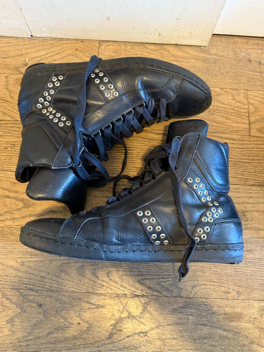 Dior Homme SS04 strip sneakers studded