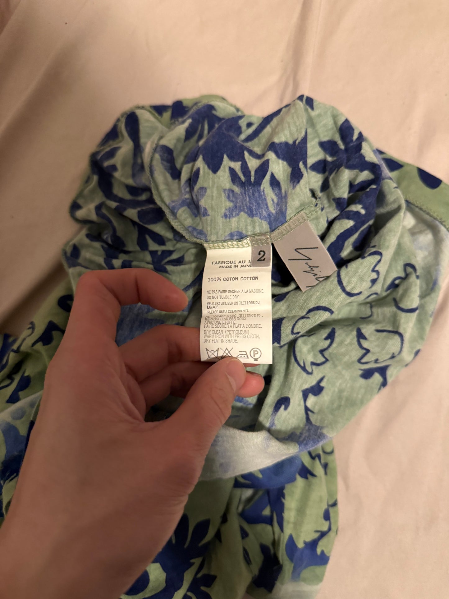 Yohji Yamamoto AW94 tie dye 3/4 sleeve shirt