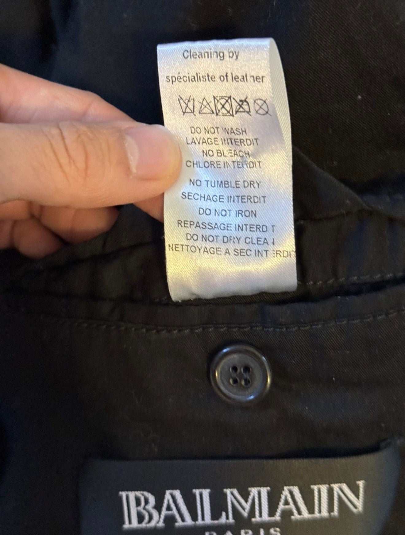 Balmain SS10 M65 leather jacket