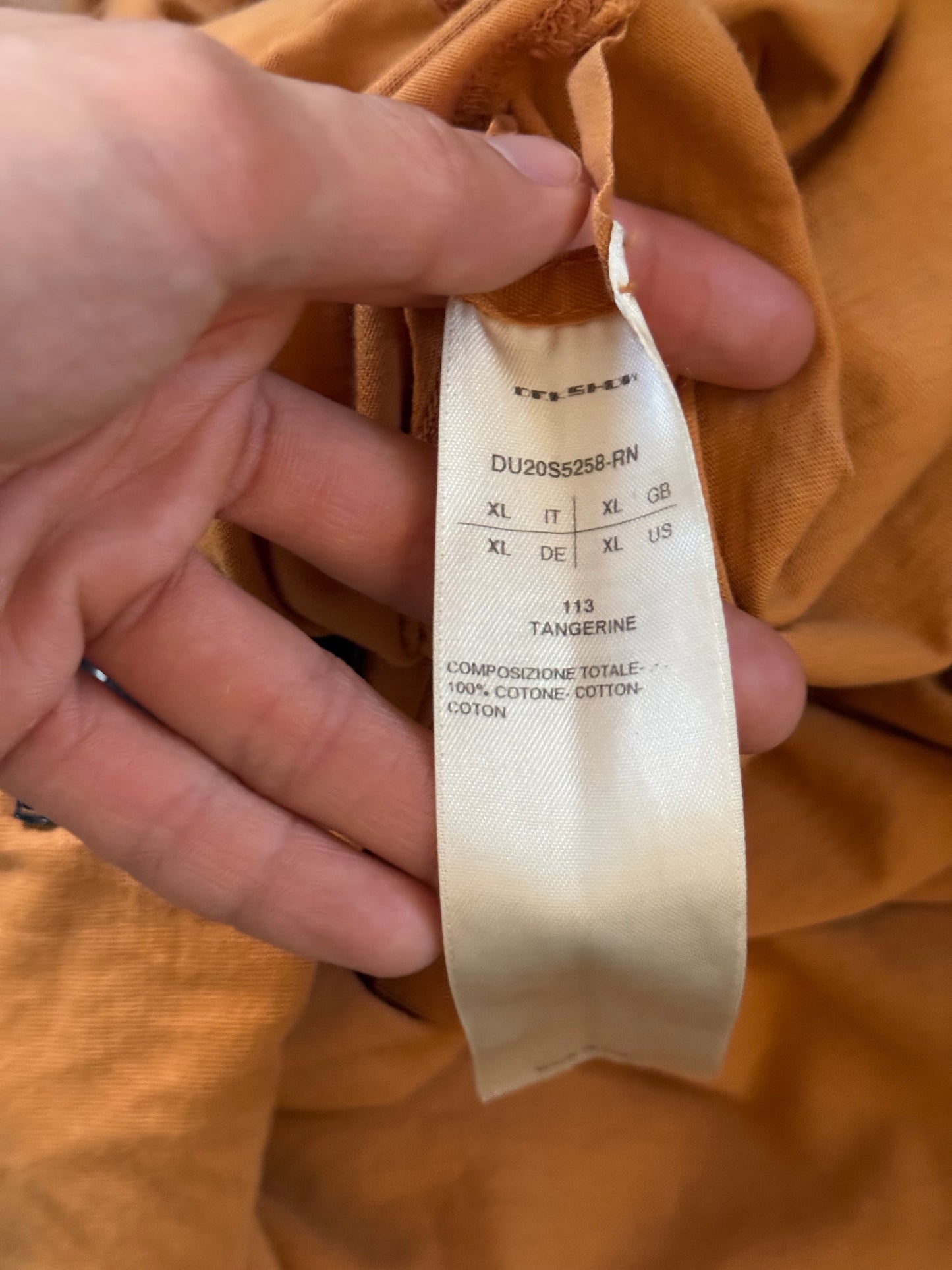 Rick Owens level tee tangerine