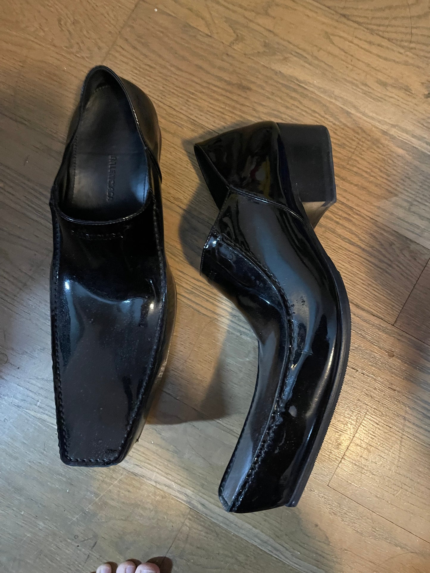 Balenciaga romeos patent leather shoes