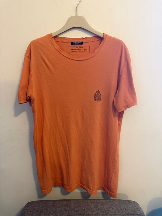 Balmain AW11 crest distressed shirt