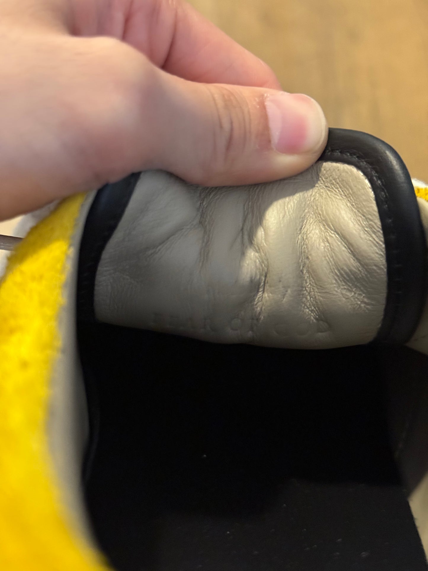 Fear of god suede skate lows in yellow suede