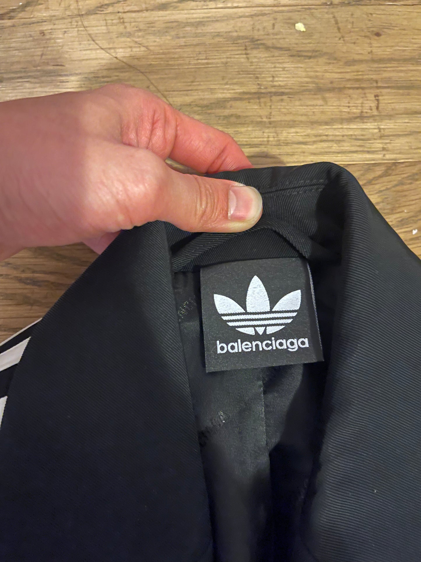 Balenciaga Adidas Wool Twill oversized shoulder padded Blazer