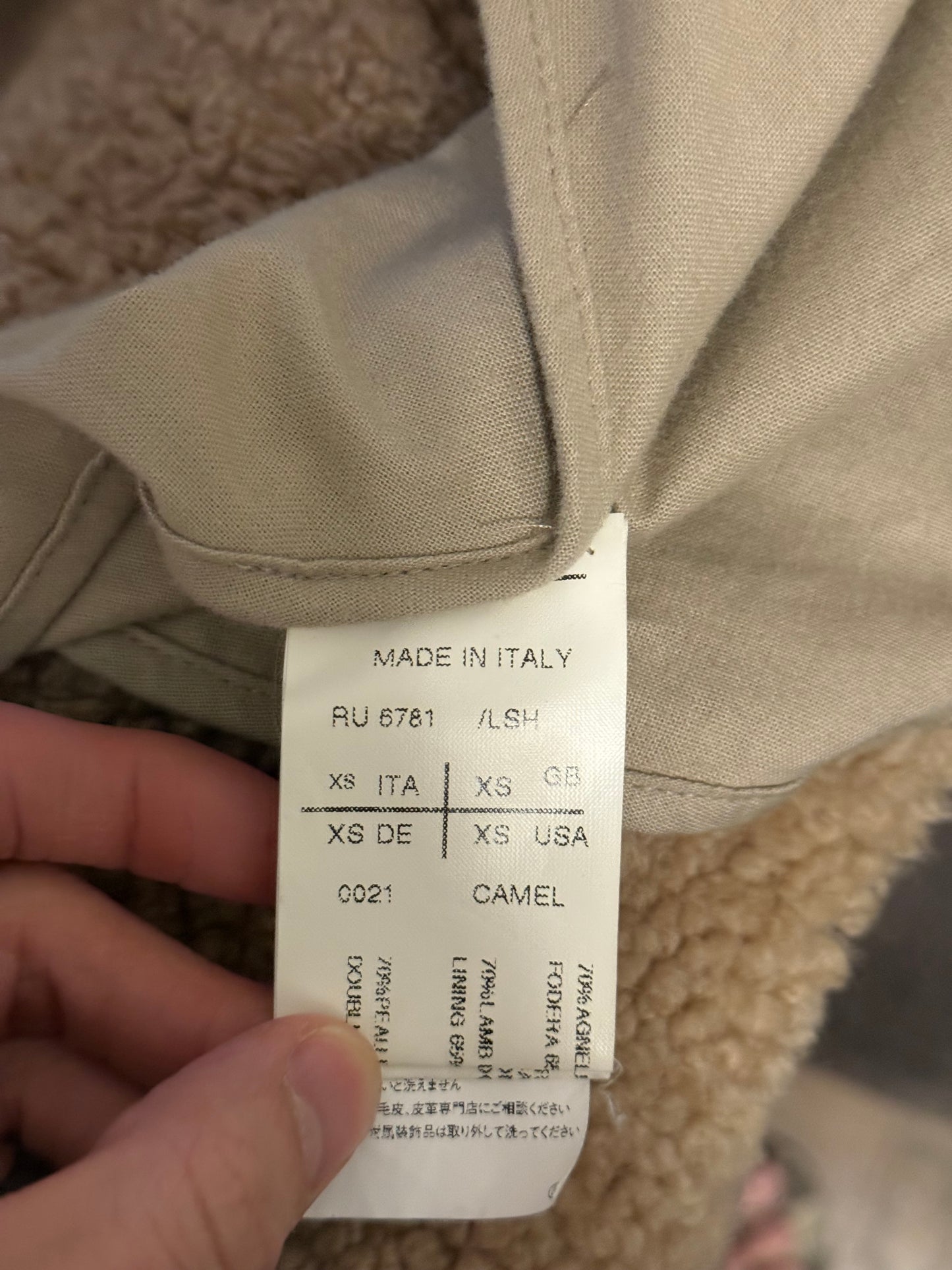 Rick Owens AW10 gleam showtek shearling jacket