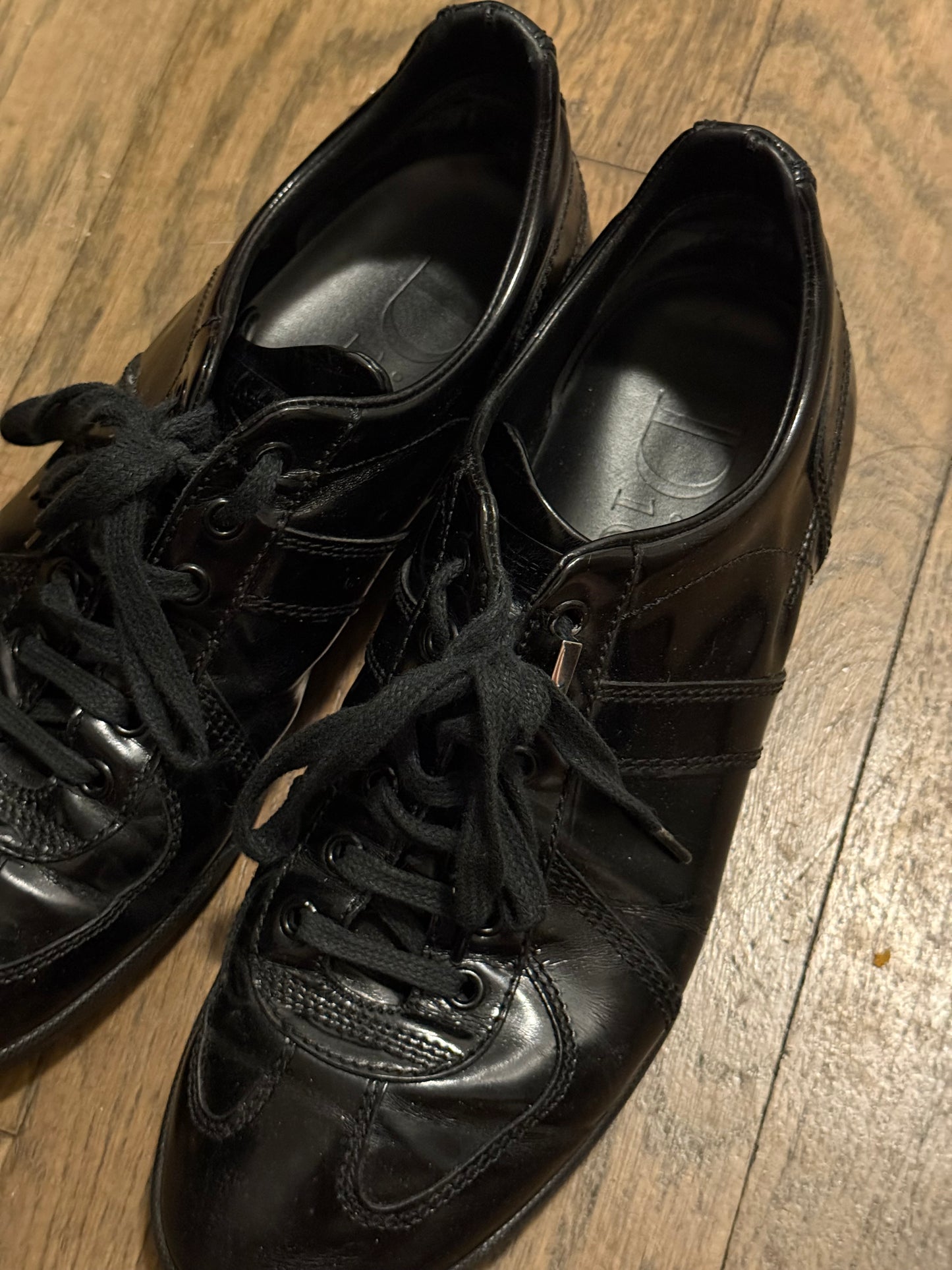 Dior Homme Kris Van Assche era patent leather sneakers size 40.5
