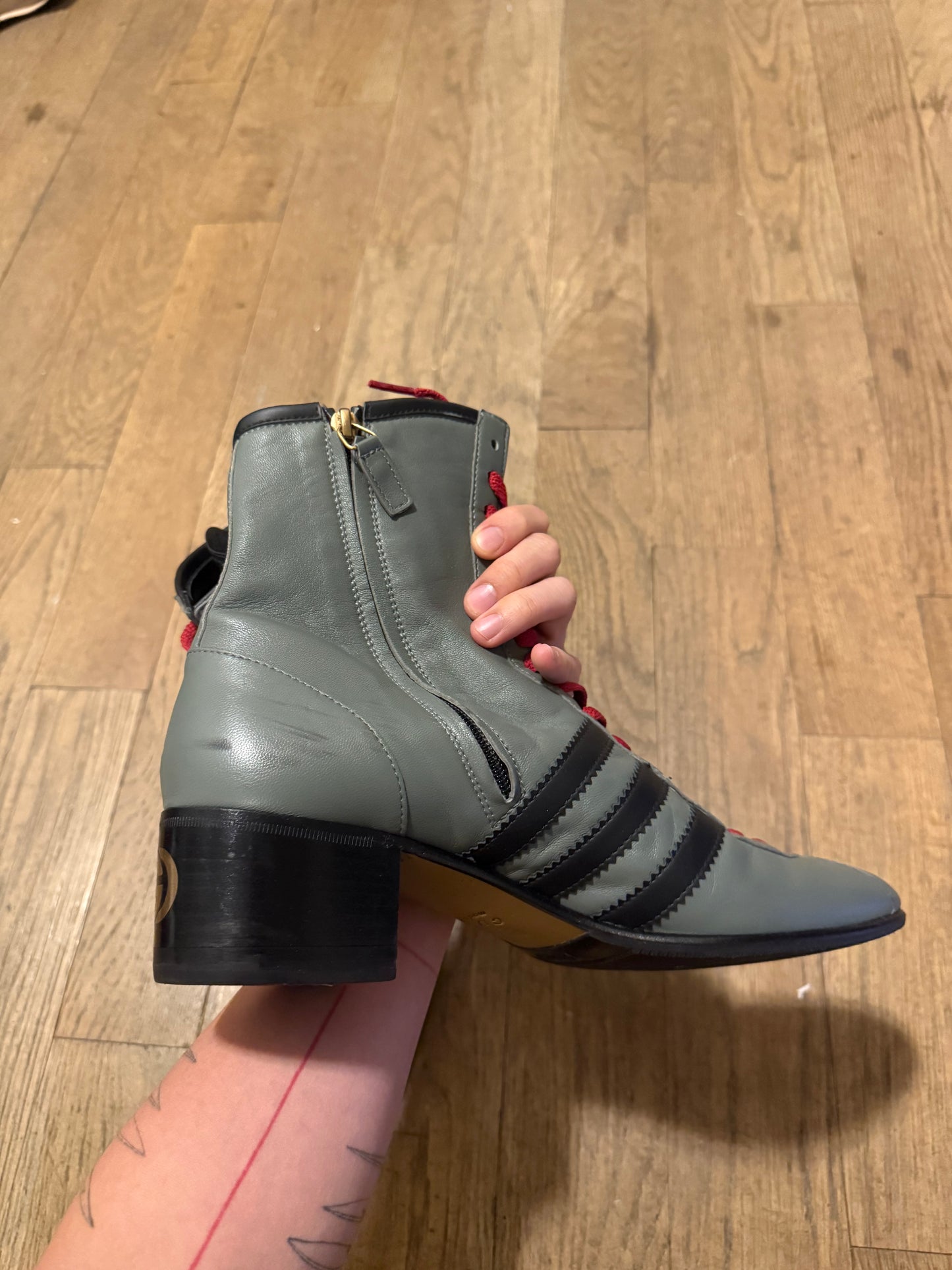 Gucci Adidas Heel boots