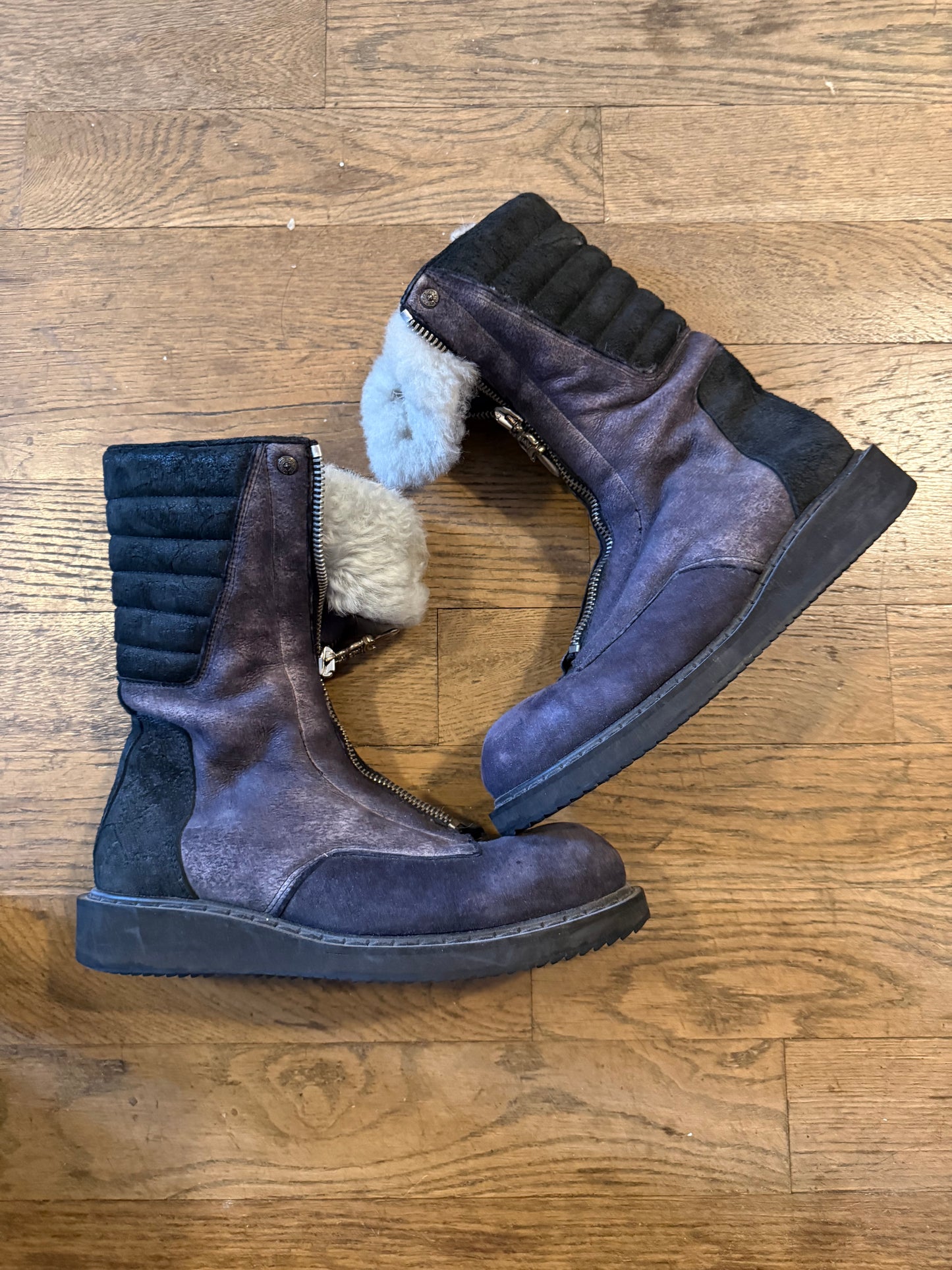Chrome hearts rick Owens AW11 mouton Mohawk boots