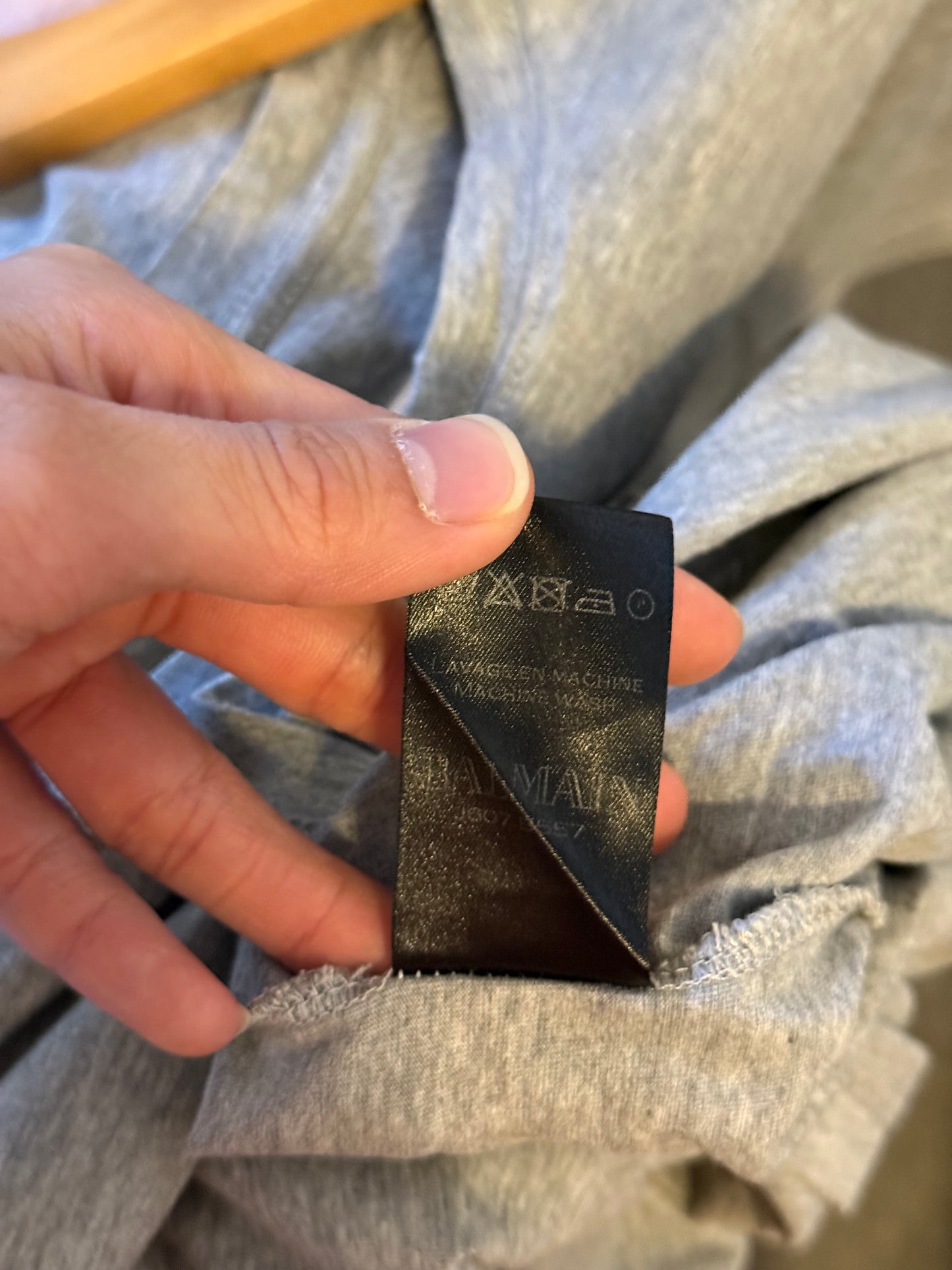 Balmain distressed t shirt size L
