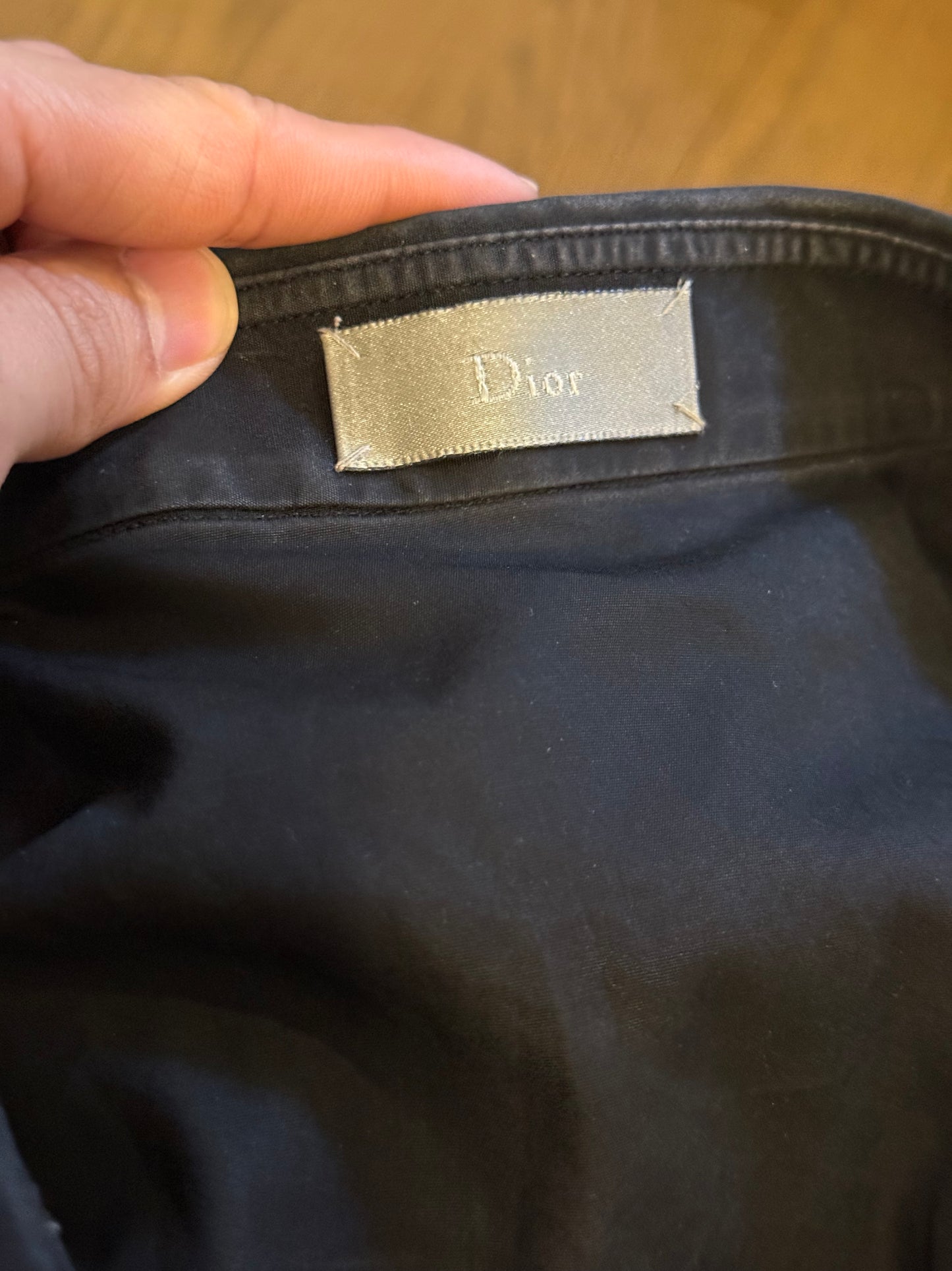 Dior Homme 17AW basting button up shirt