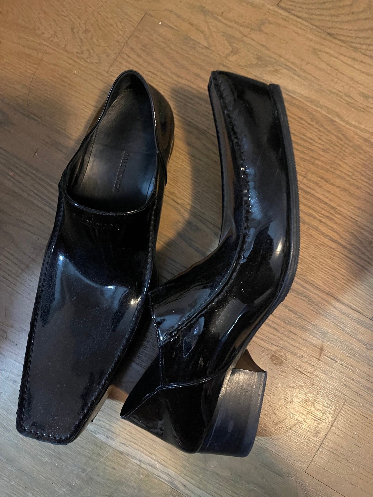 Balenciaga romeos patent leather shoes