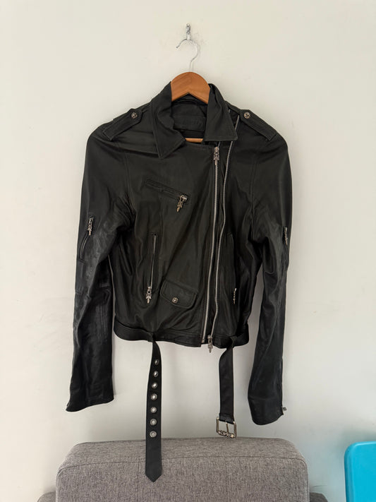 Chrome hearts rider leather jacket