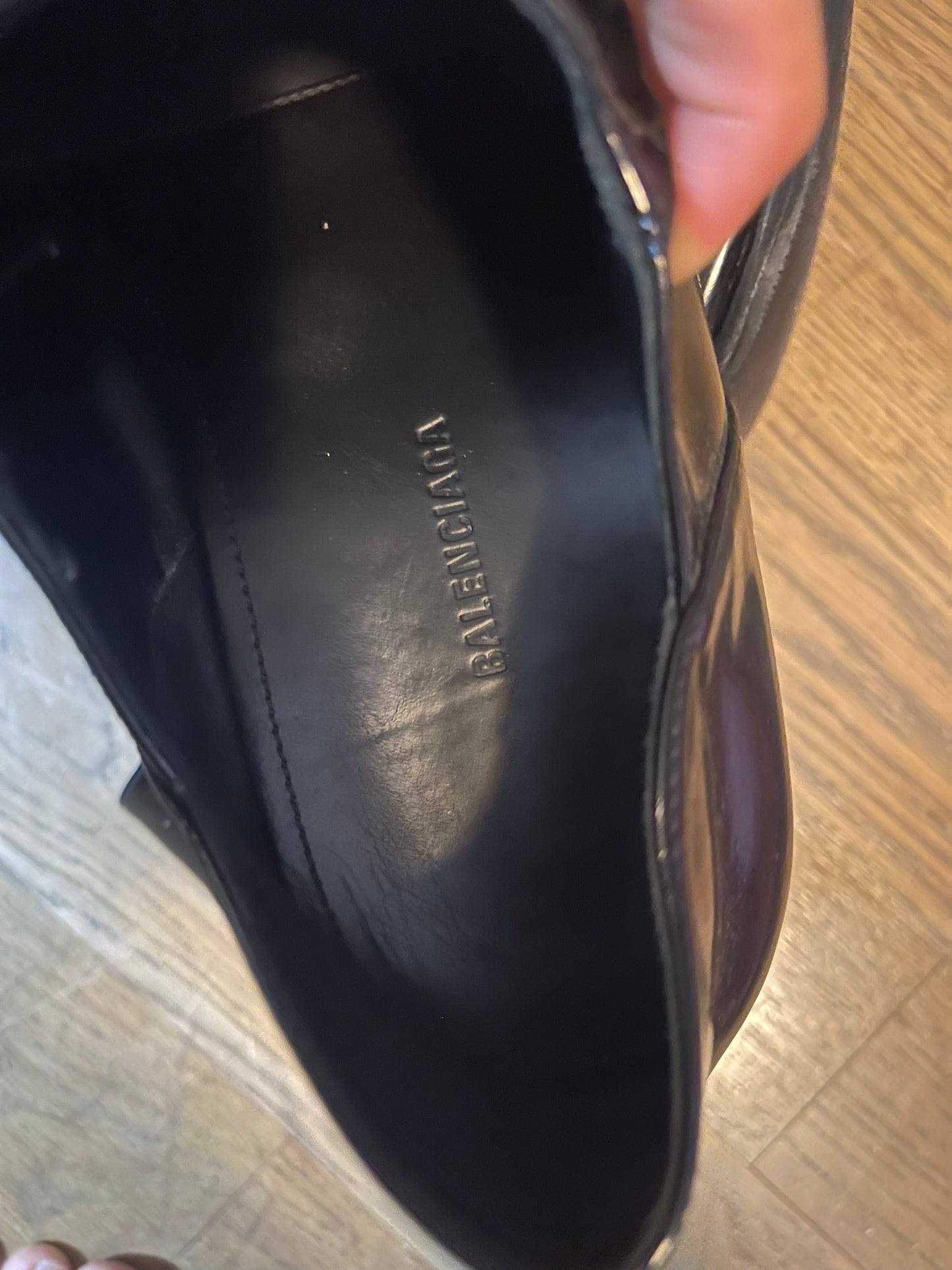 Balenciaga romeos patent leather shoes