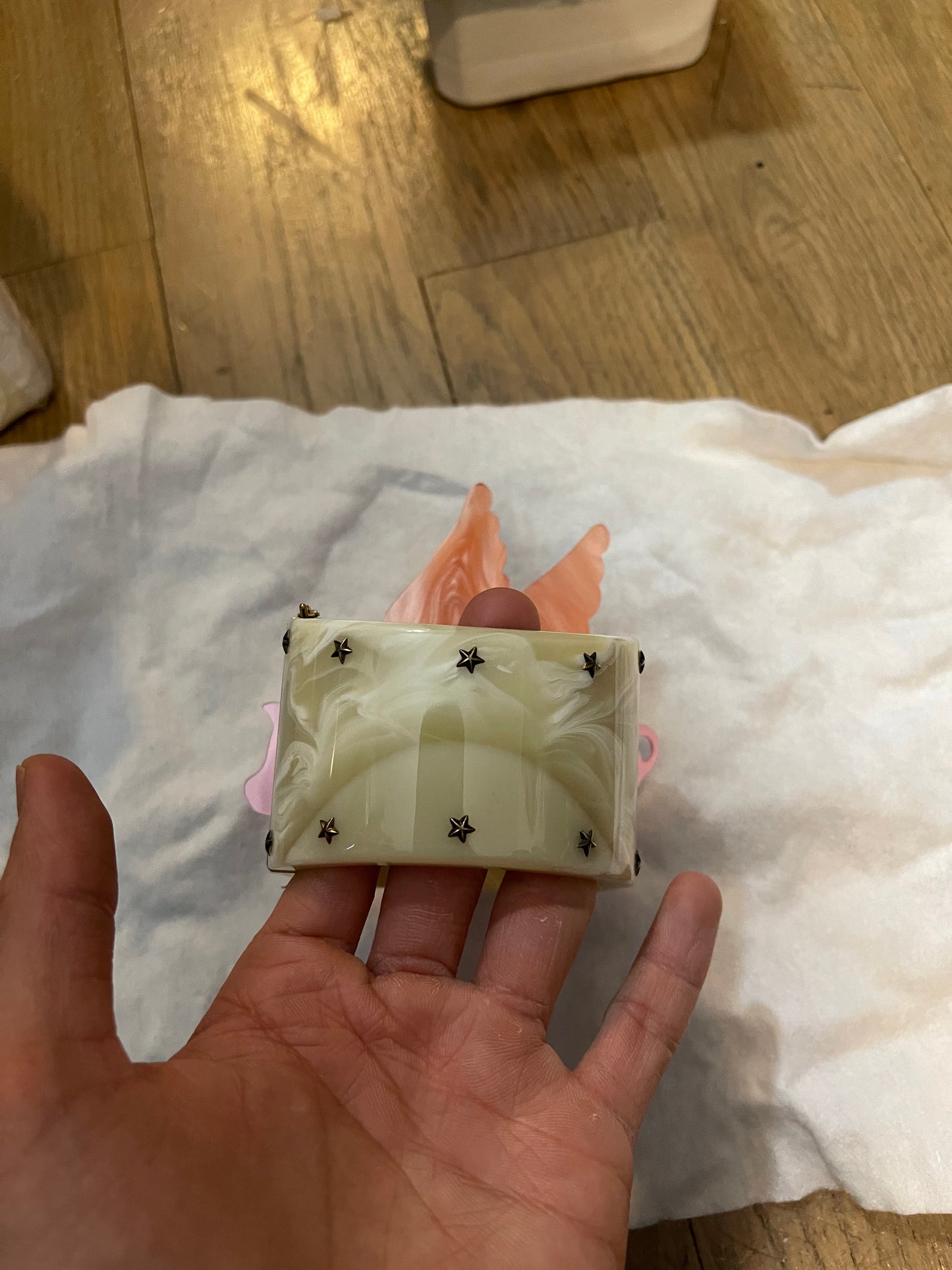 Gucci Alessandro Michele pig printed marble bracelet