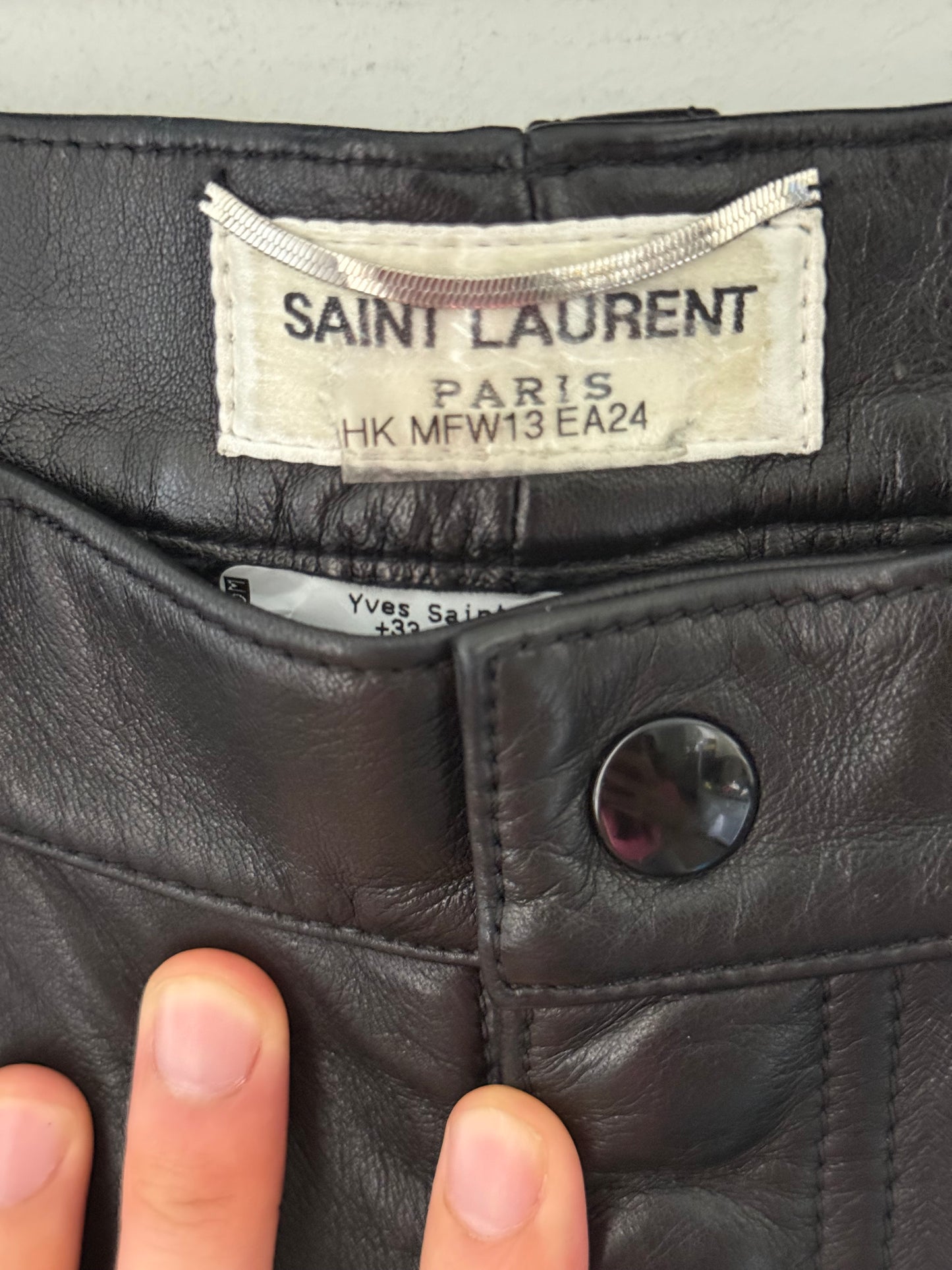 Saint Laurent FW14 full leather biker samples