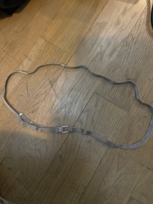 Helmut lang AW04 silver chain belt