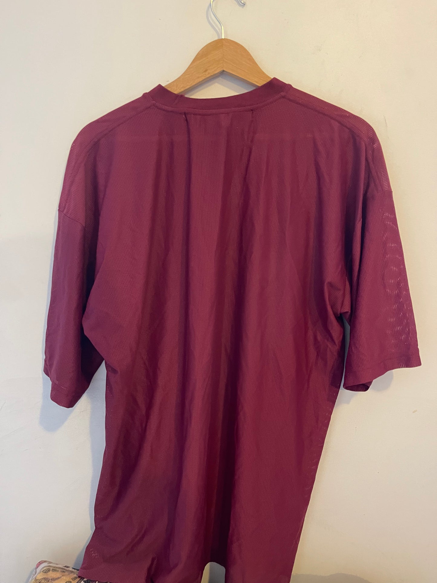 Hood by air airness burgundy shirt