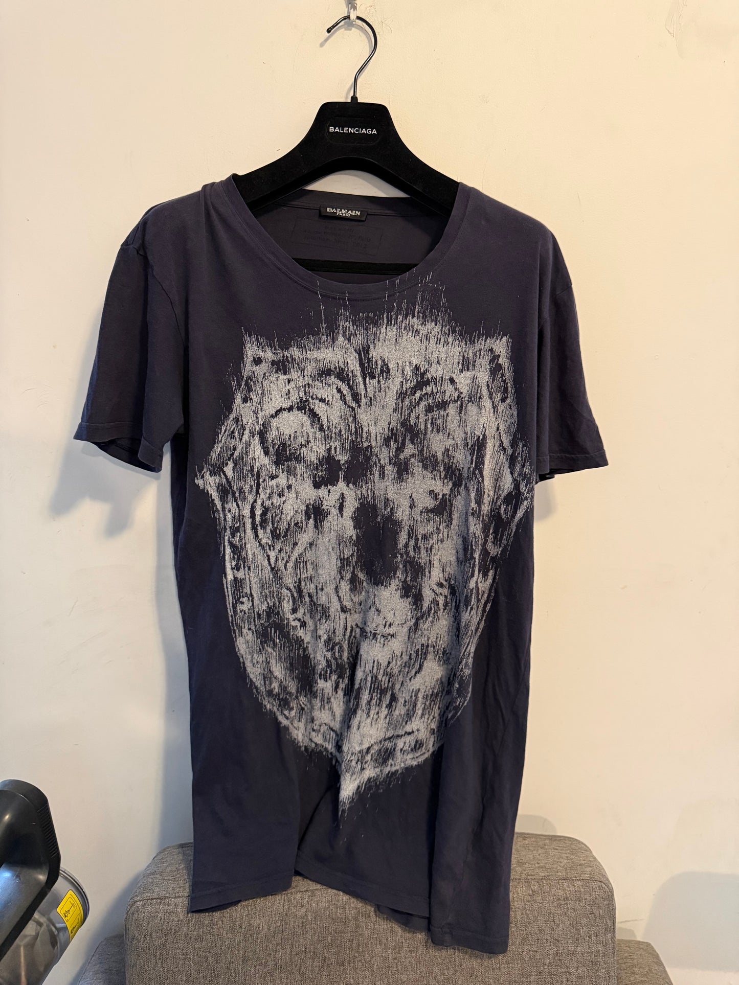 Balmain 2012 Lion distorted t shirt